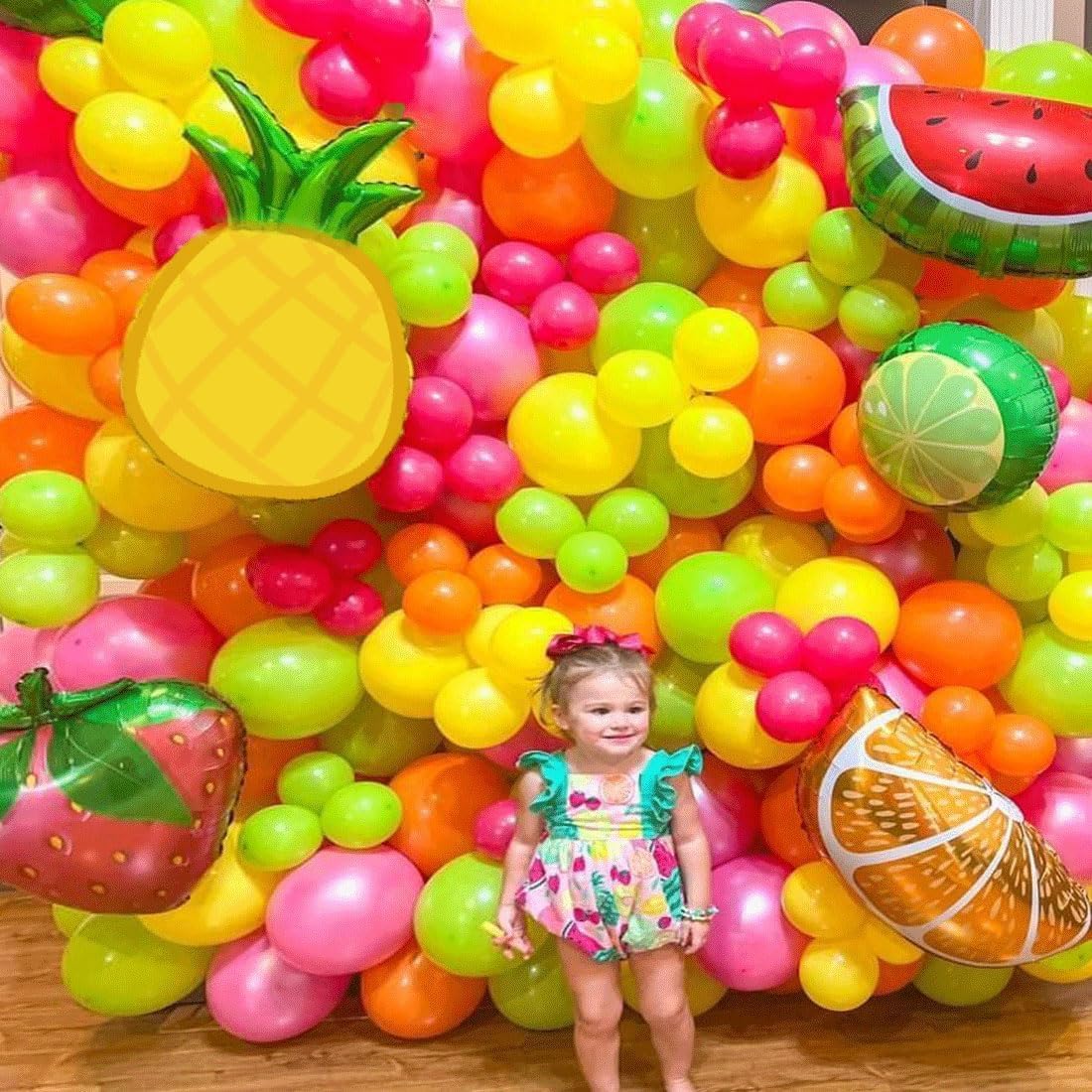 DUBEDAT Fruit Balloon Garland Kit for Birthday Party Decorations