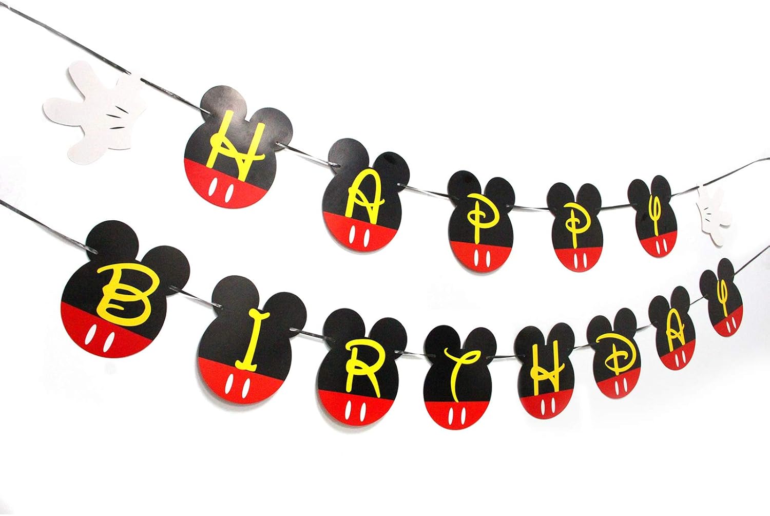 Mouse Happy Birthday Banner for Kids Party Decorations