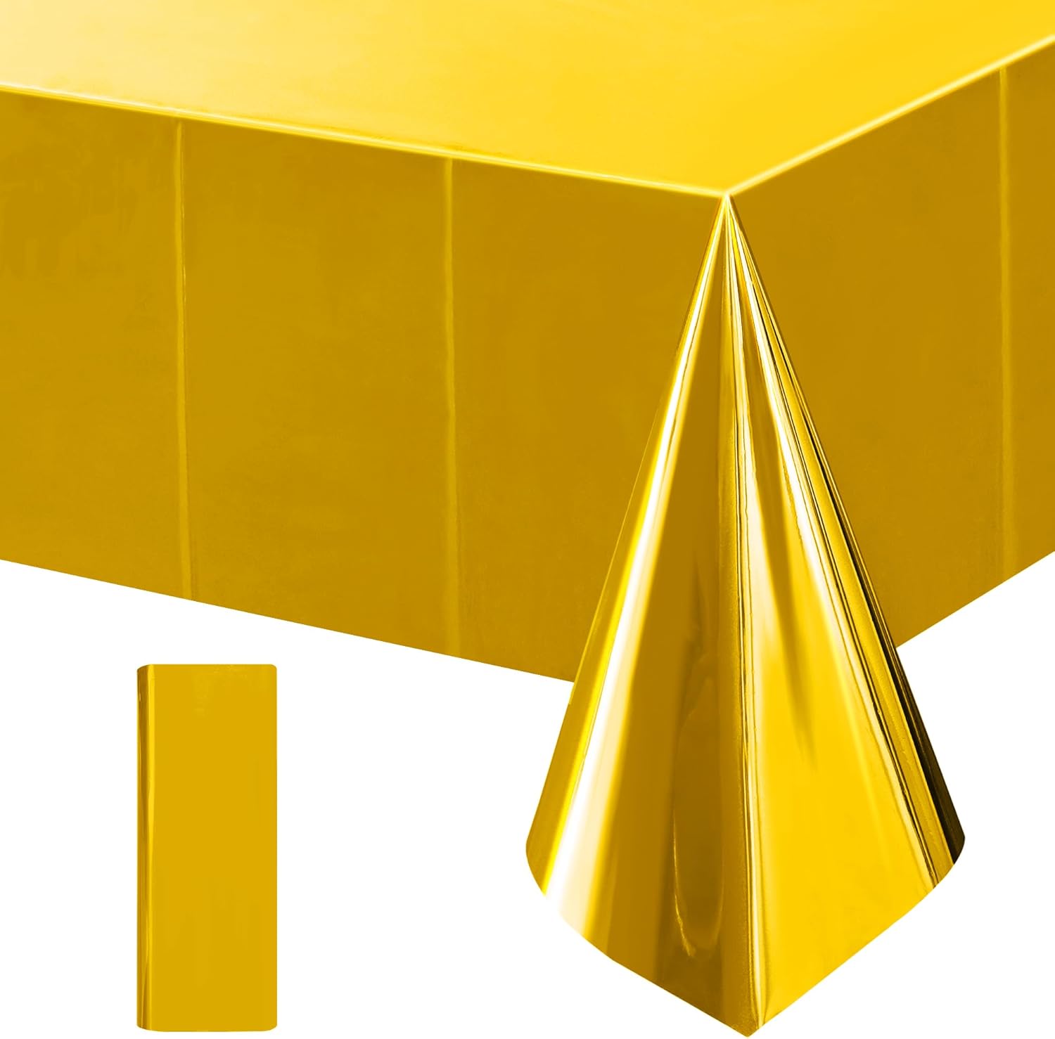 1 Piece Gold Foil Tablecloth 54x72 Inch Wedding Party Cover