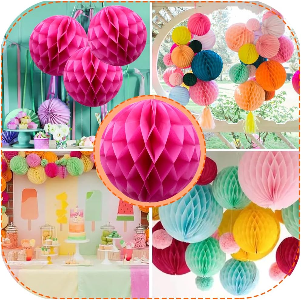 Ruidee 8 Piece Paper Honeycomb Balls Party Decoration 1