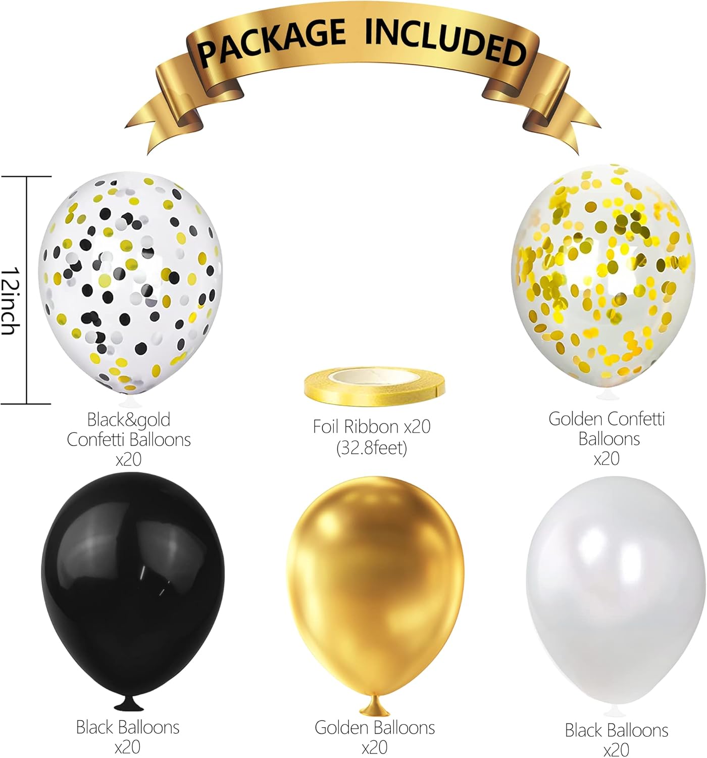 100pcs 12 Inch Latex Balloons Wedding Party Decorations
