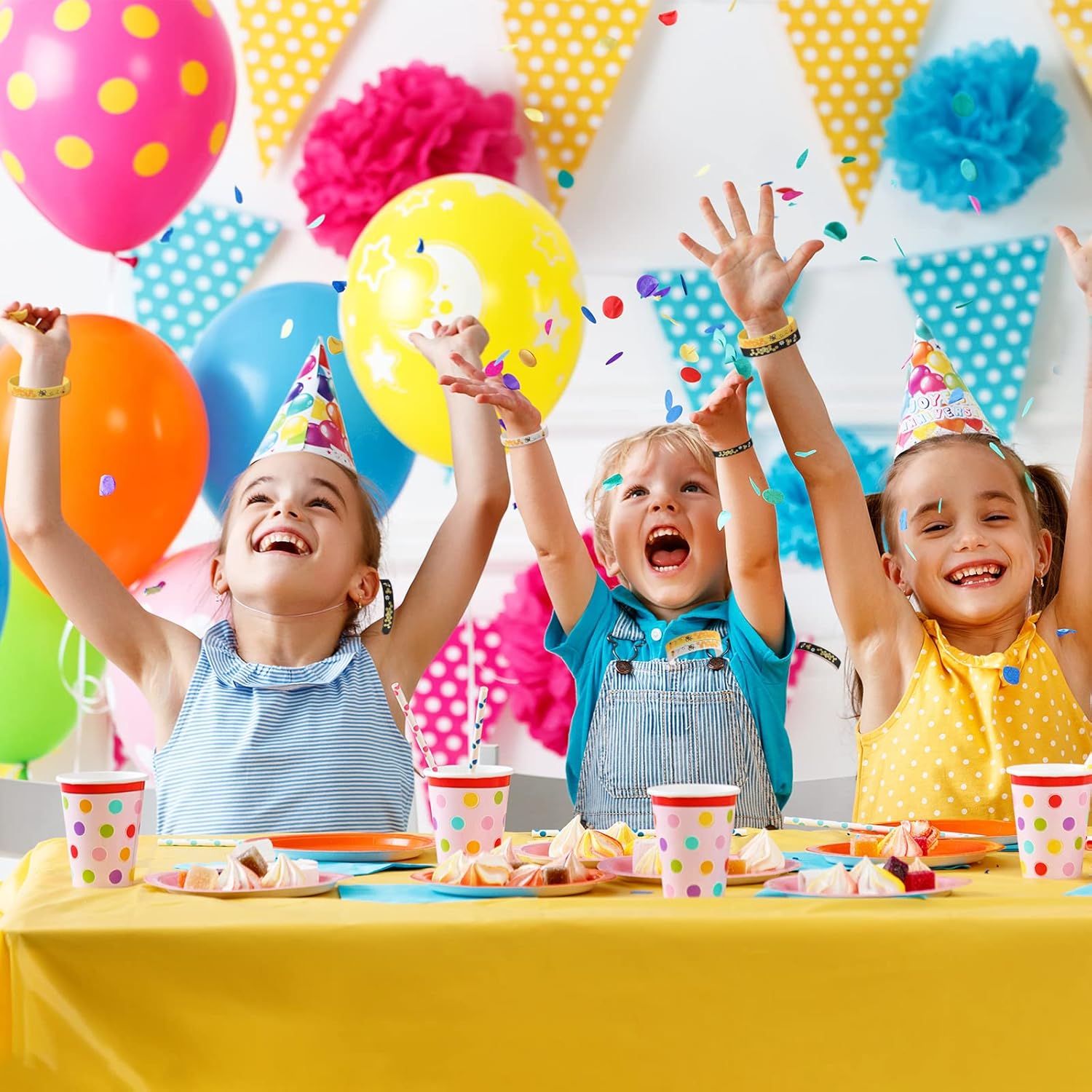Threan Bee Silicone Bracelets 24 Pack for Parties and Celebrations