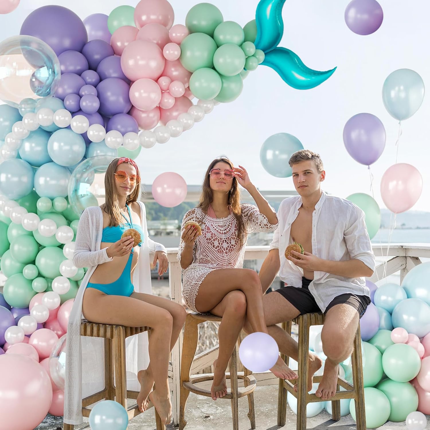 CROSSFINGERS Mermaid Balloon Garland Arch Kit
