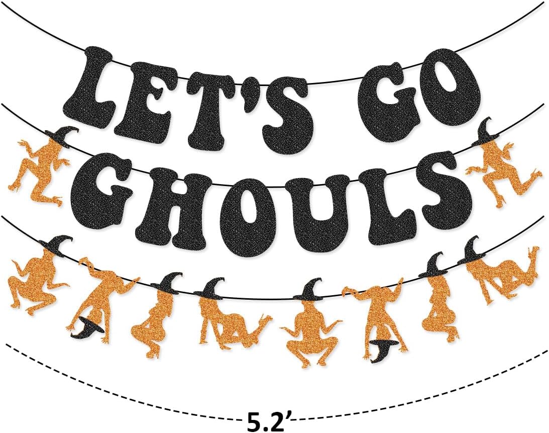 Glamoncha Halloween Bachelorette Banner Garland