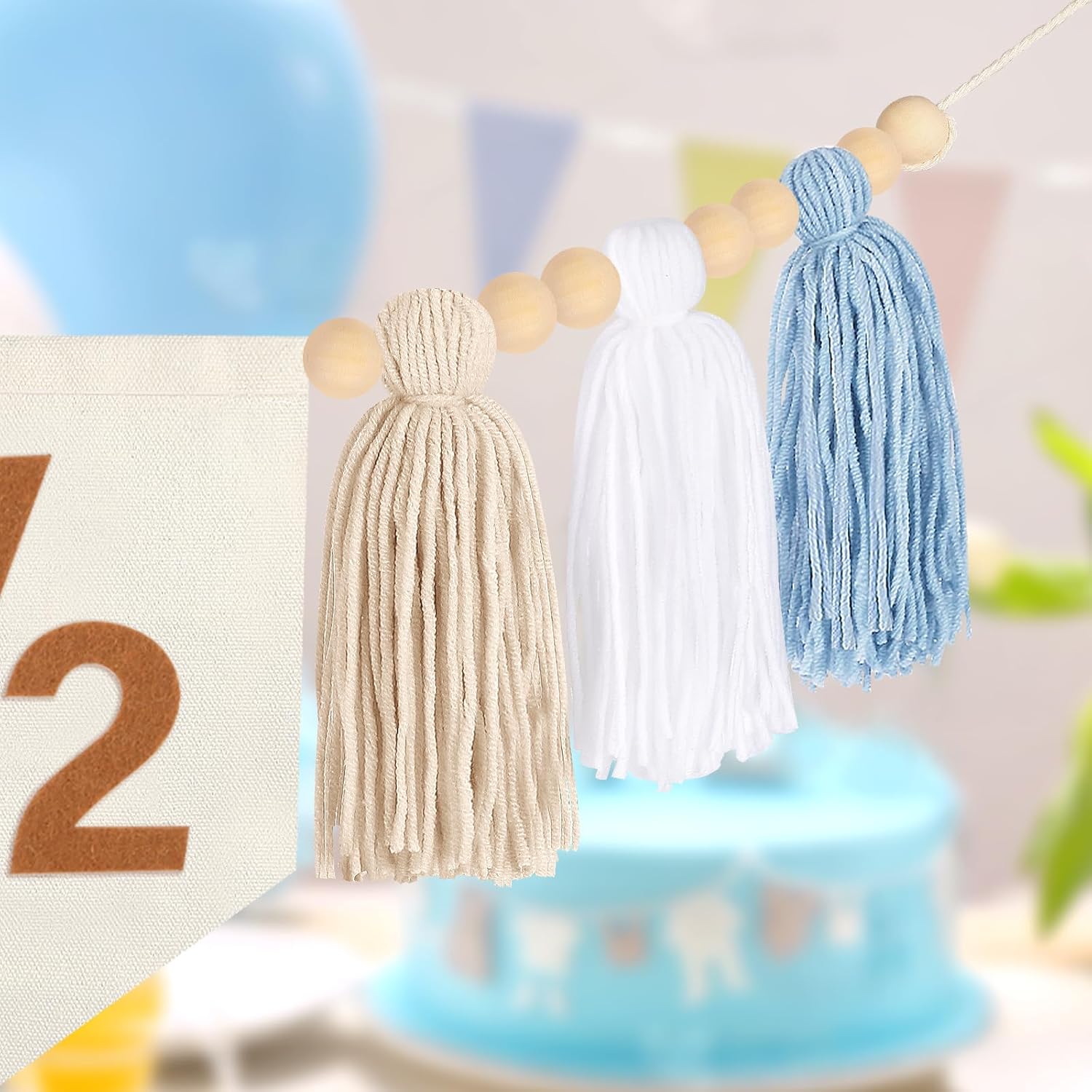 Baby Boy Half Birthday Decoration Set Blue