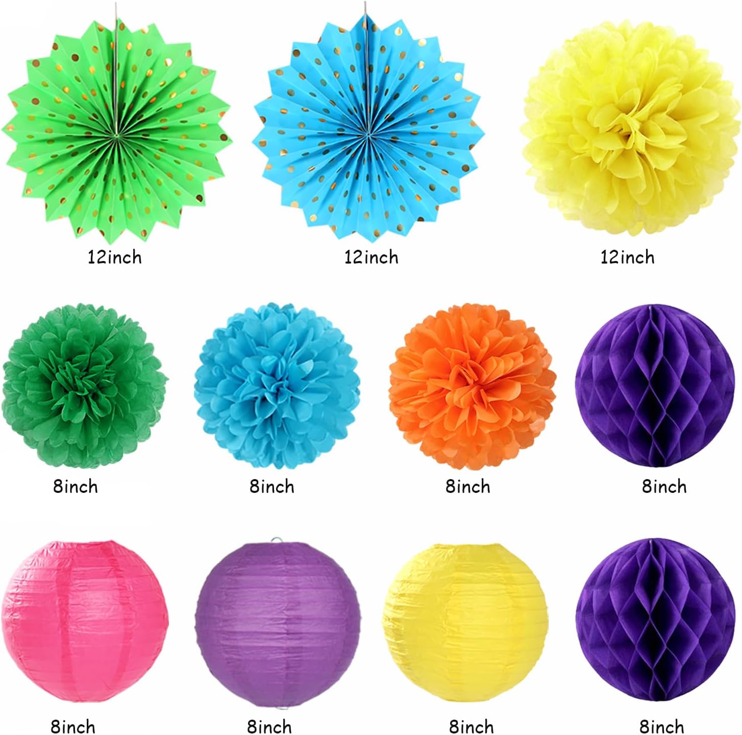 Rainbow Friends Birthday Party Decorations 21pcs Kit