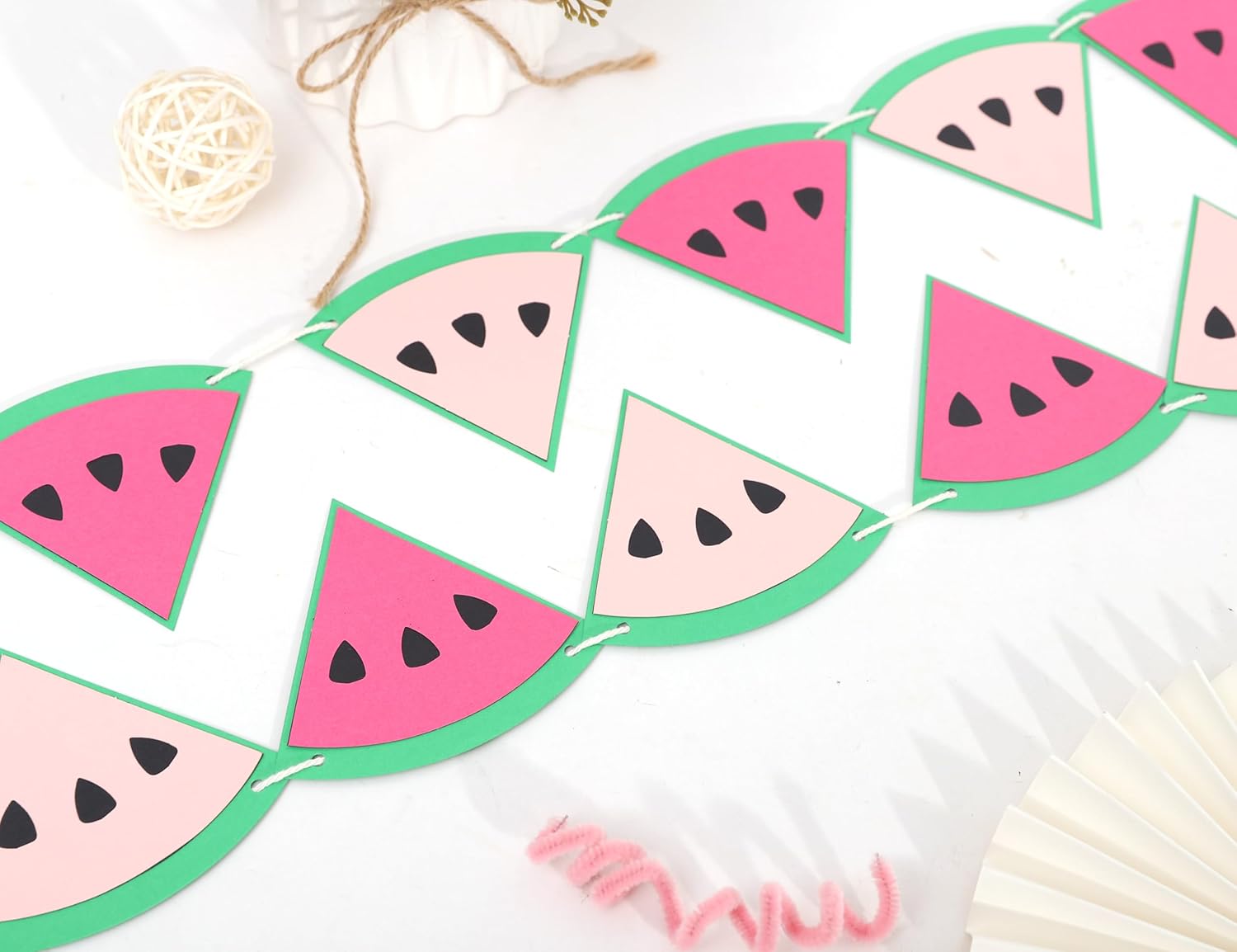 Watermelon Party Garland - Summer Decor Banner