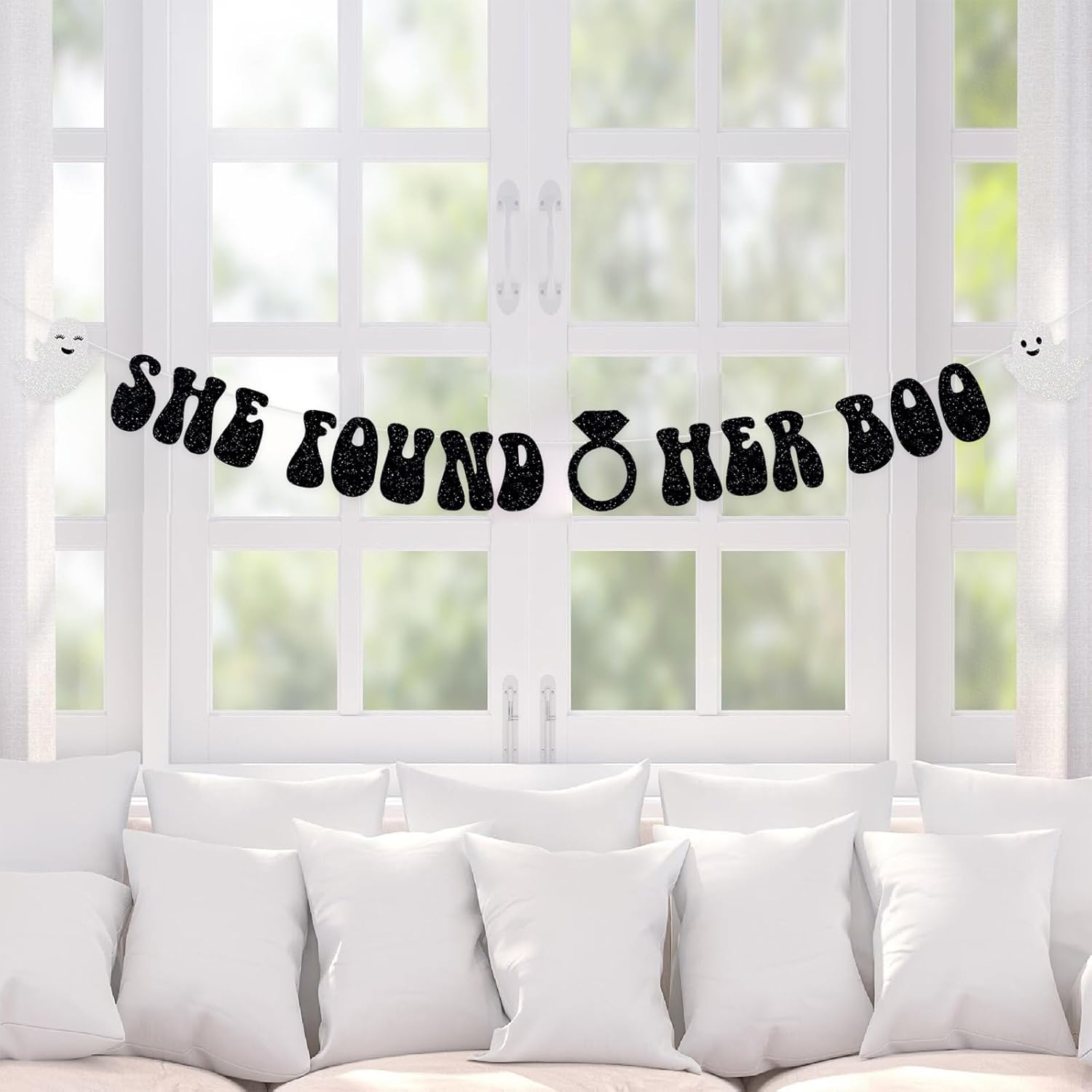 She Found Her Boo Halloween Bridal Shower Banner