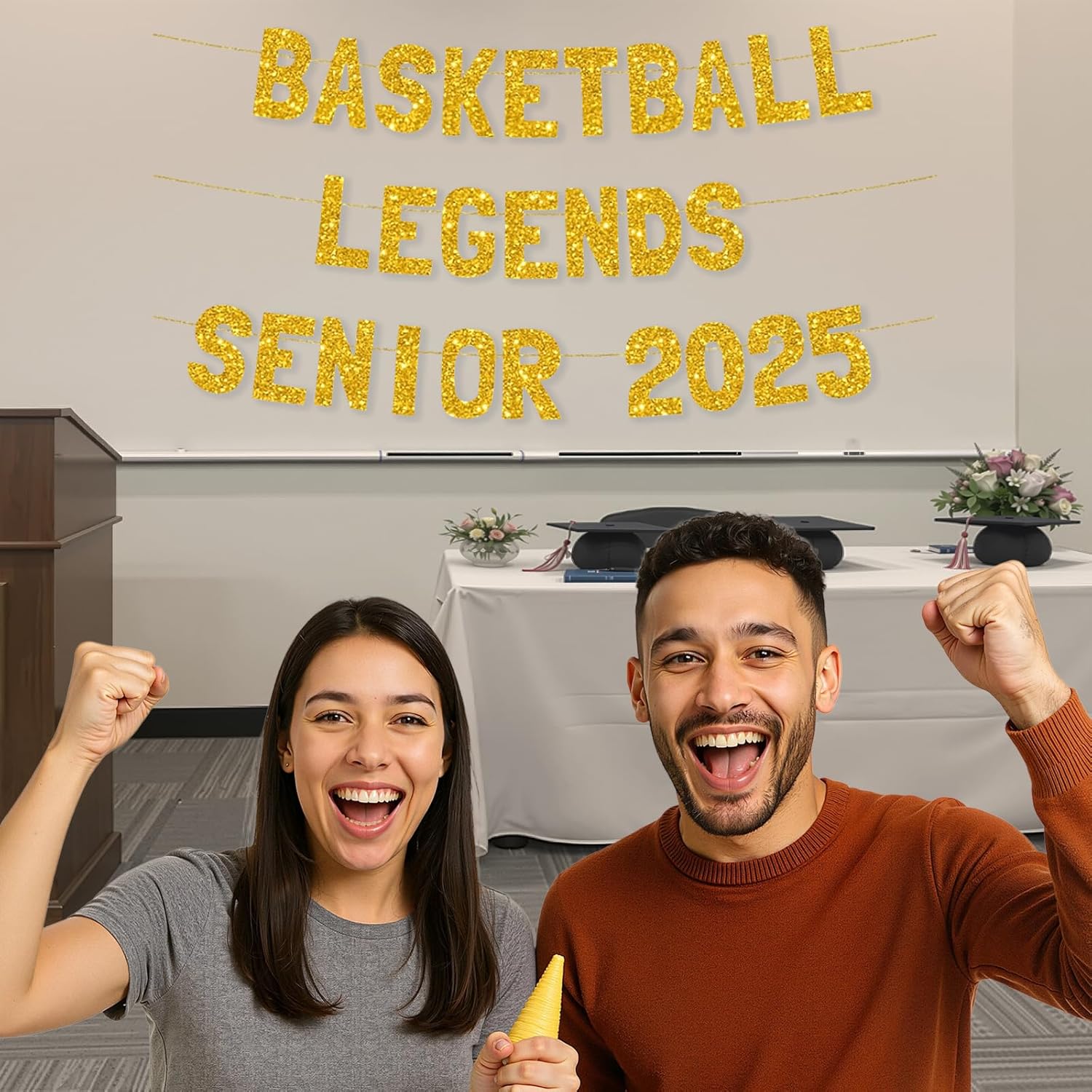 Meowoo Teen Graduation Celebration Decor Banner