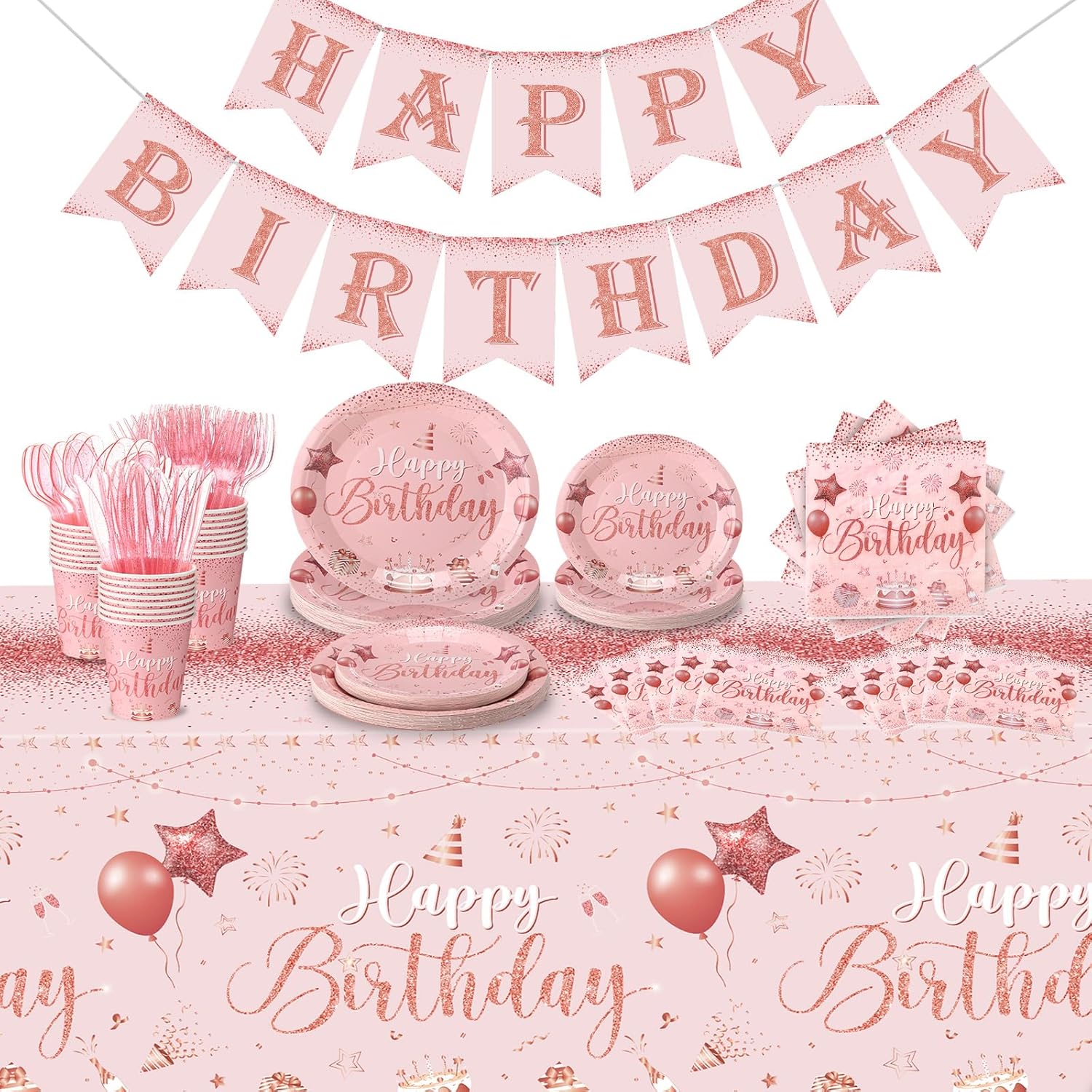 Vesici 171 Pcs Birthday Party Supplies Set