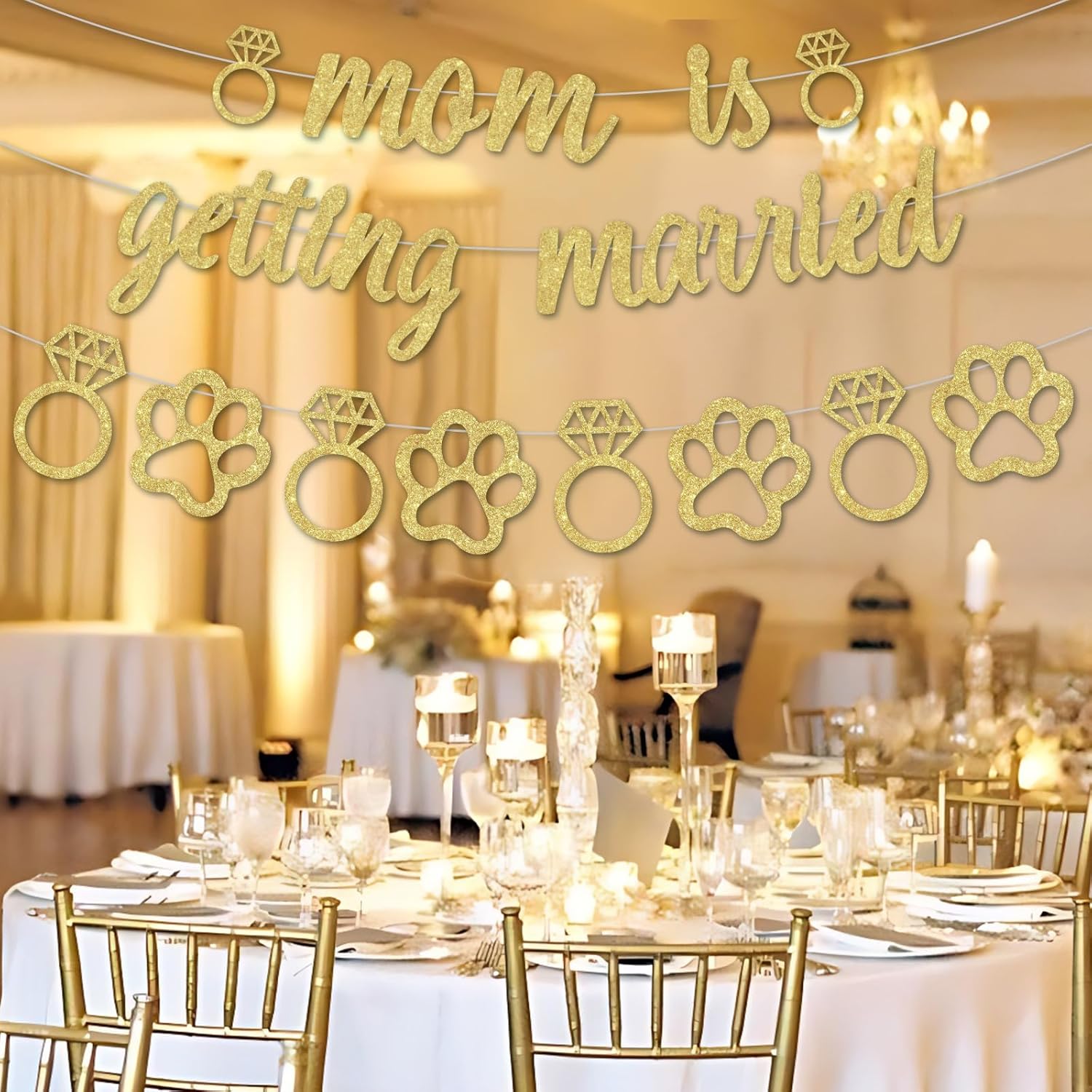 Wonmelody Mom Is Getting Married Banner Garland