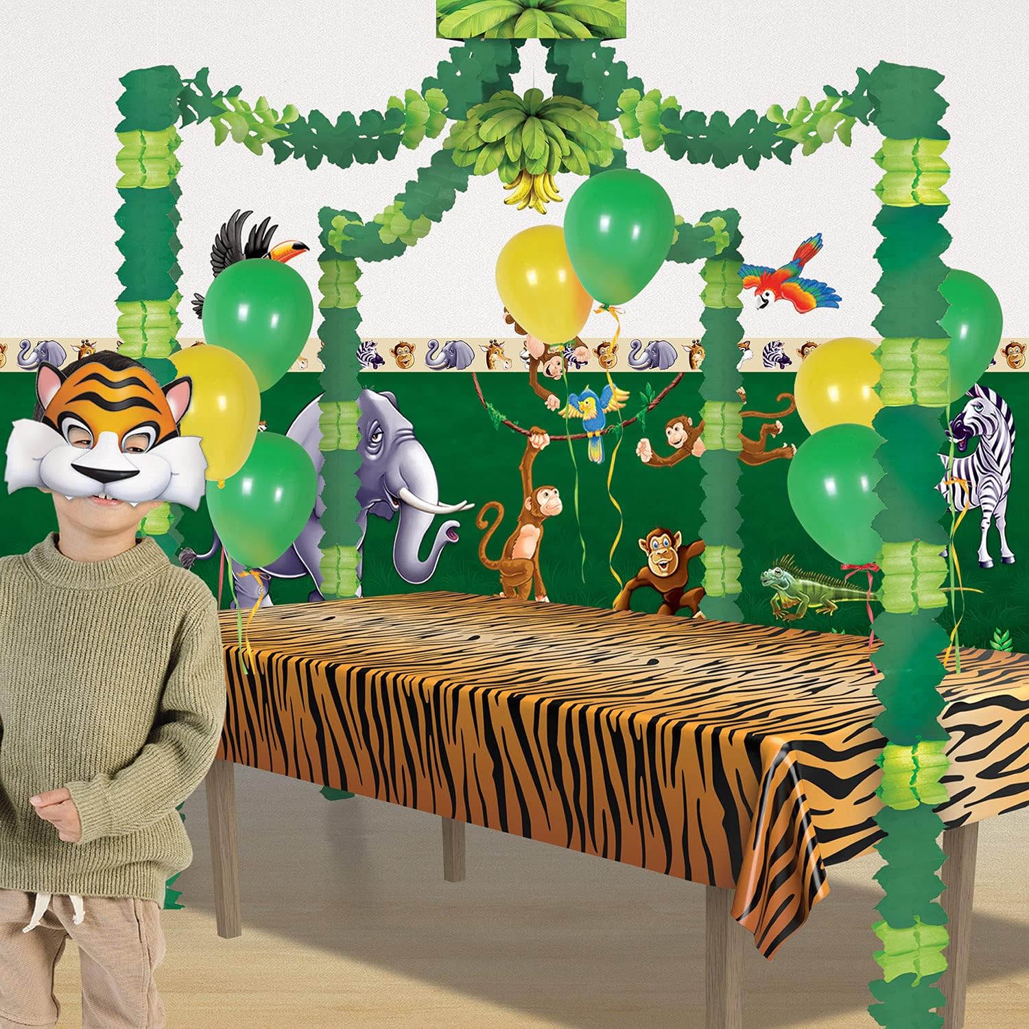 Beistle Tiger Print Table Cover