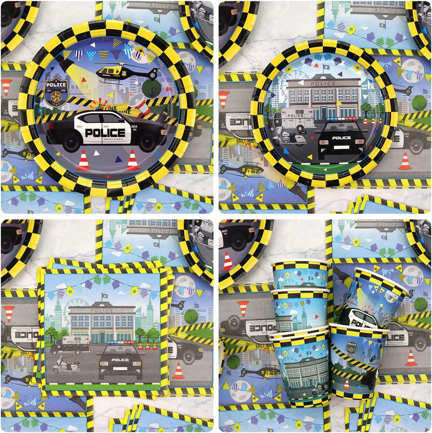 KEFAN Police Birthday Party Decorations Set