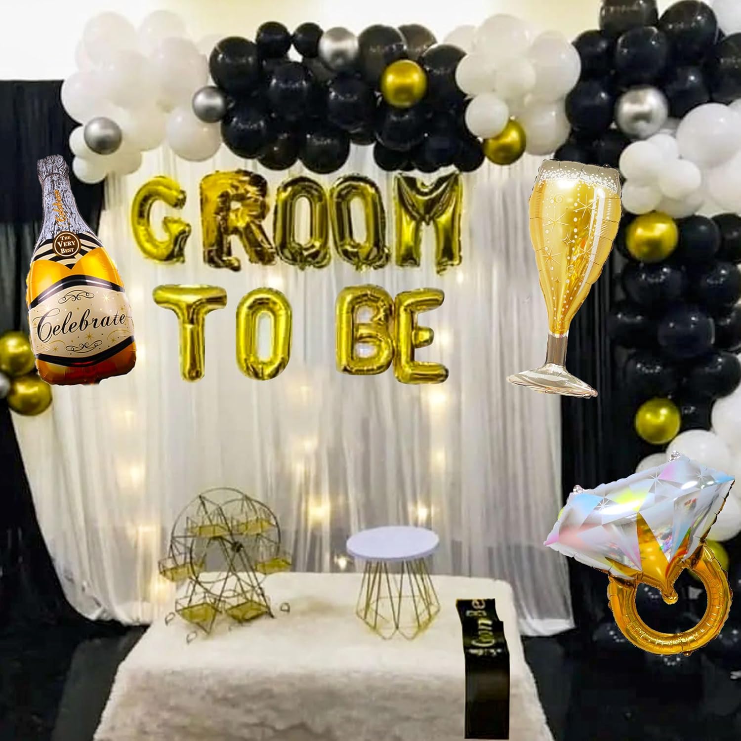 24 Pc Groom To Be Balloon Decoration Set
