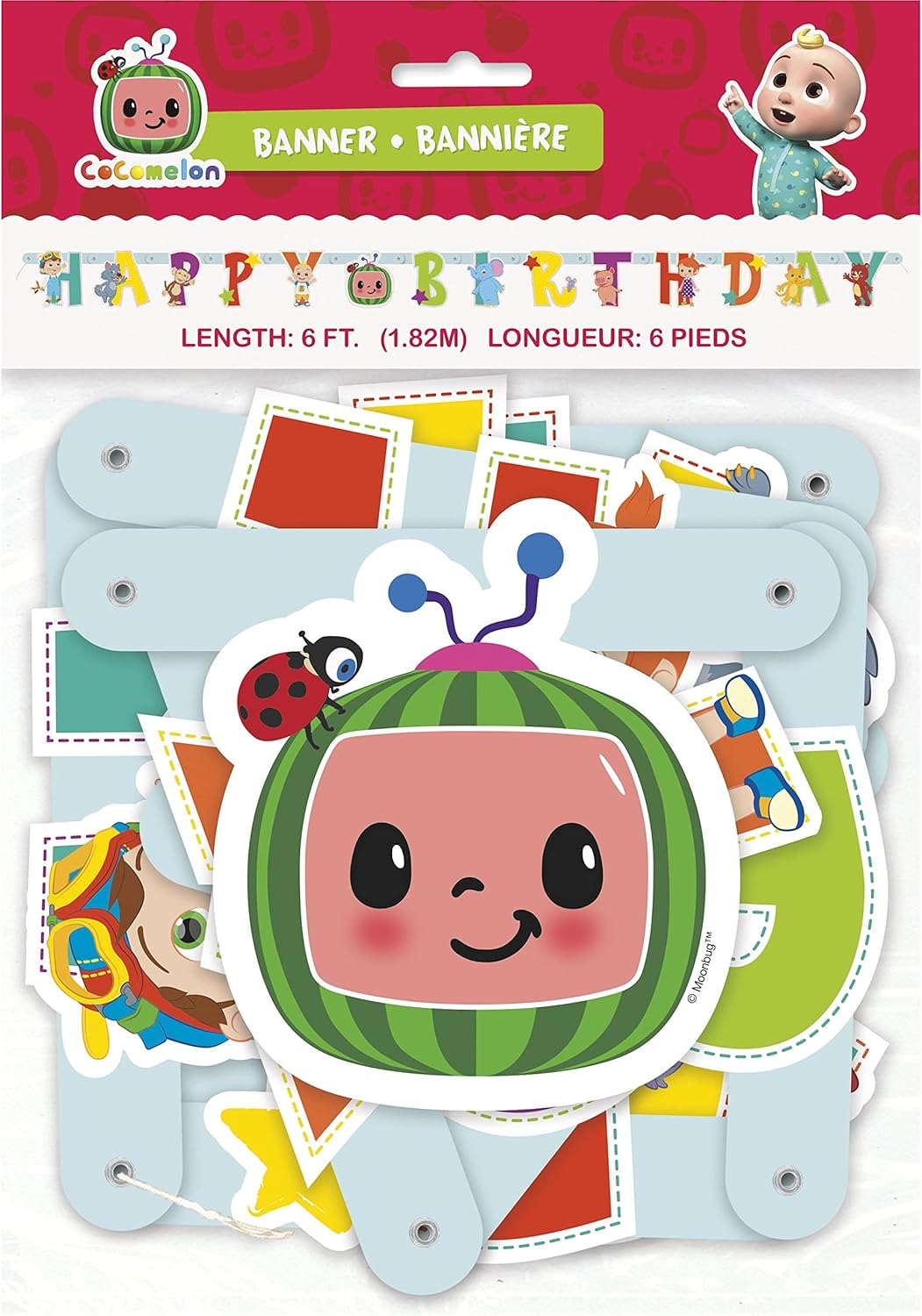 Cocomelon Happy Birthday Large Jointed Banner