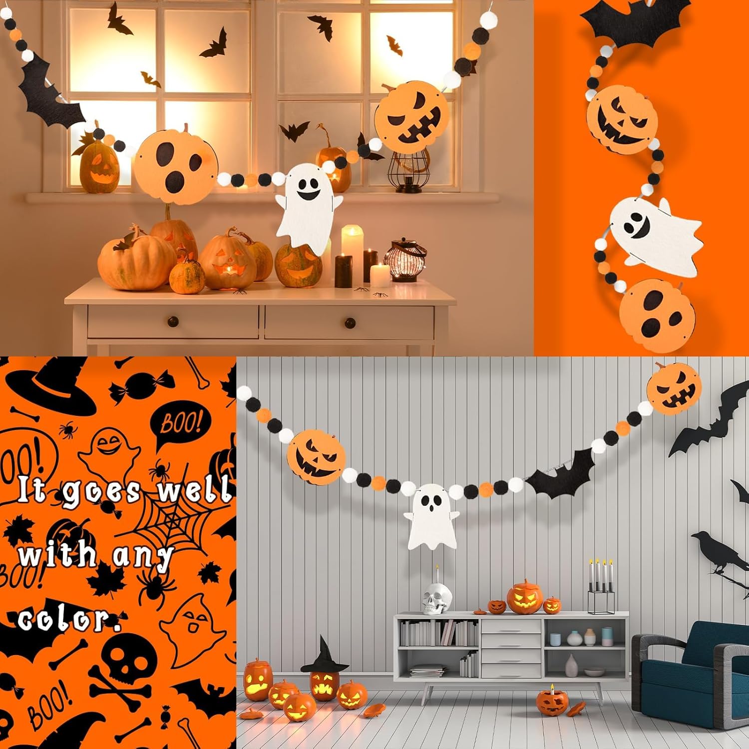 Denylo Pro 246 Ft Felt Banner Halloween Decor