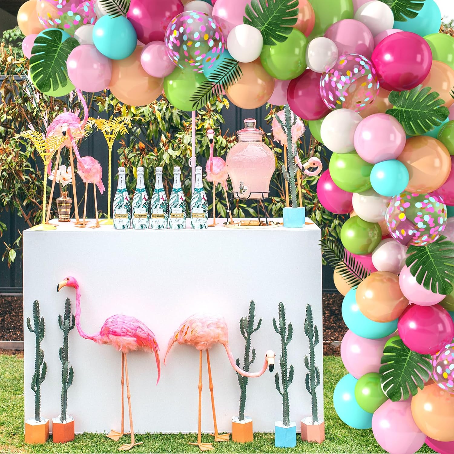 Amandir 140PCS Tropical Balloons Arch Garland Kit