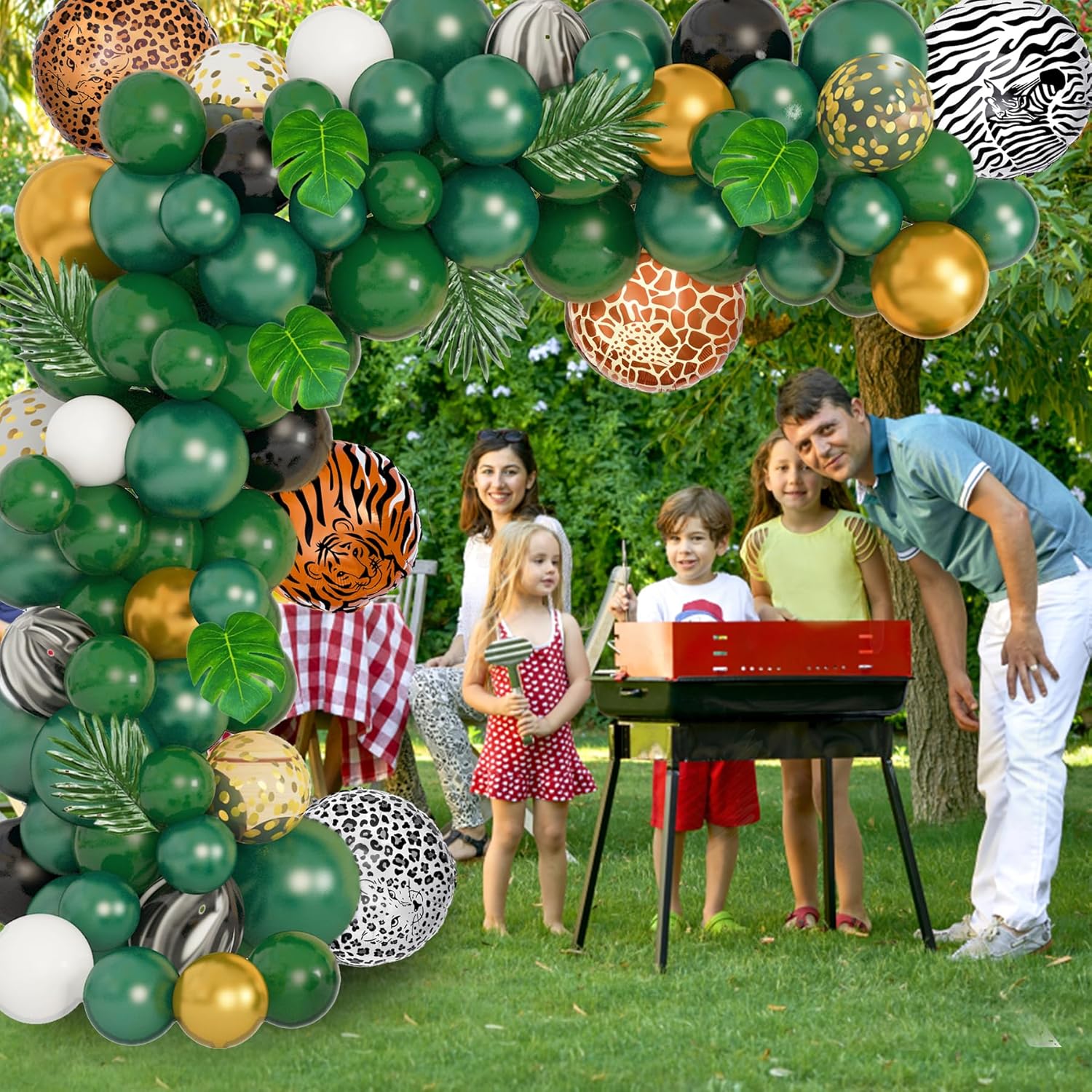 Jungle Safari Balloon Garland Kit 152Pcs