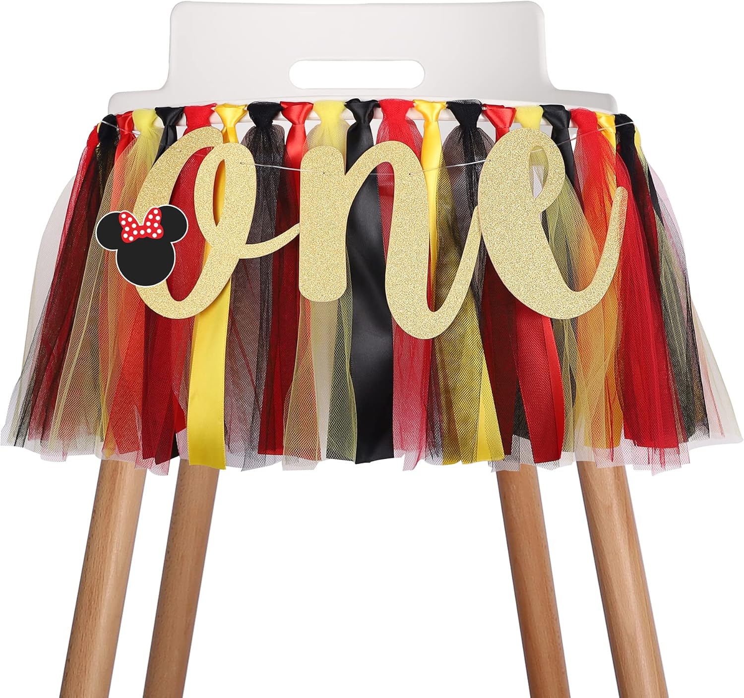 Minnie Mouse Highchair Banner - 1st Birthday Decoration