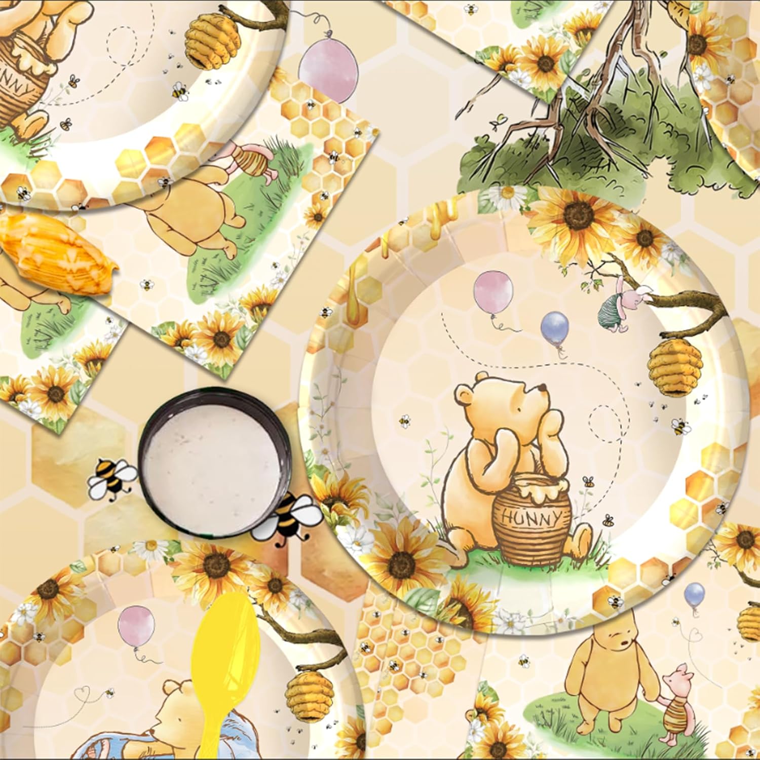 142pcs Bear Themed Baby Shower Party Decorations Set