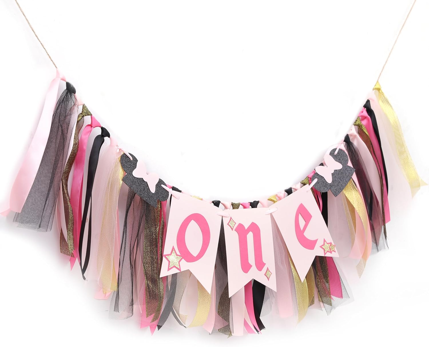 Minnie Mouse High Chair Banner for 1st Birthday
