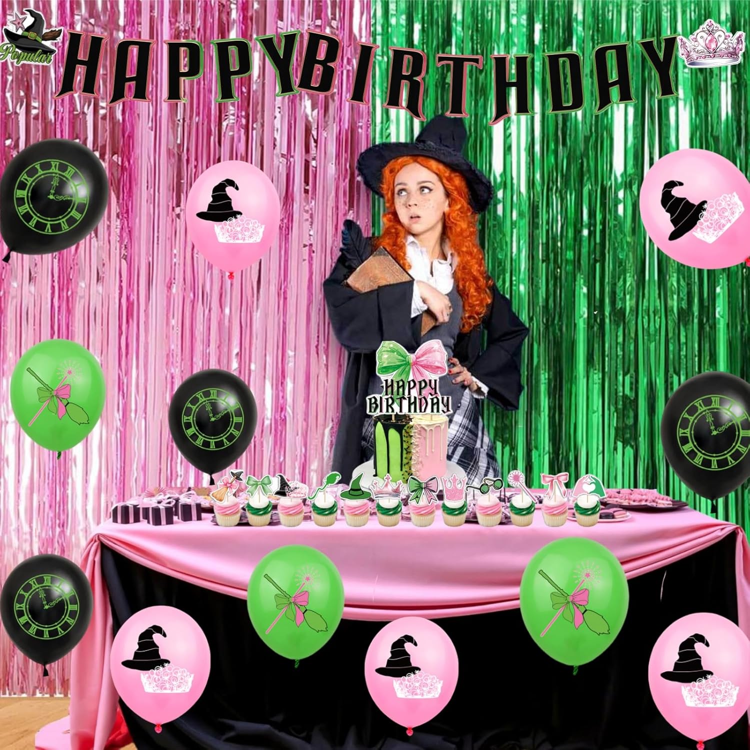 Witch Themed Birthday Party Decor Set