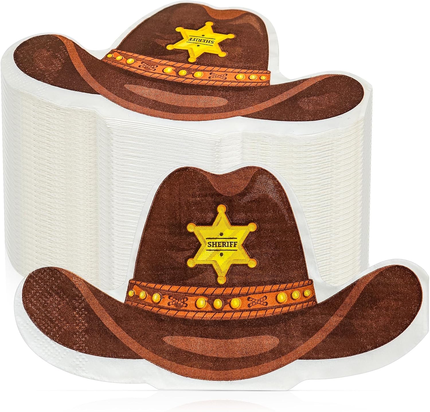 Cinrobiye 100 Pcs Western Cowboy Napkins