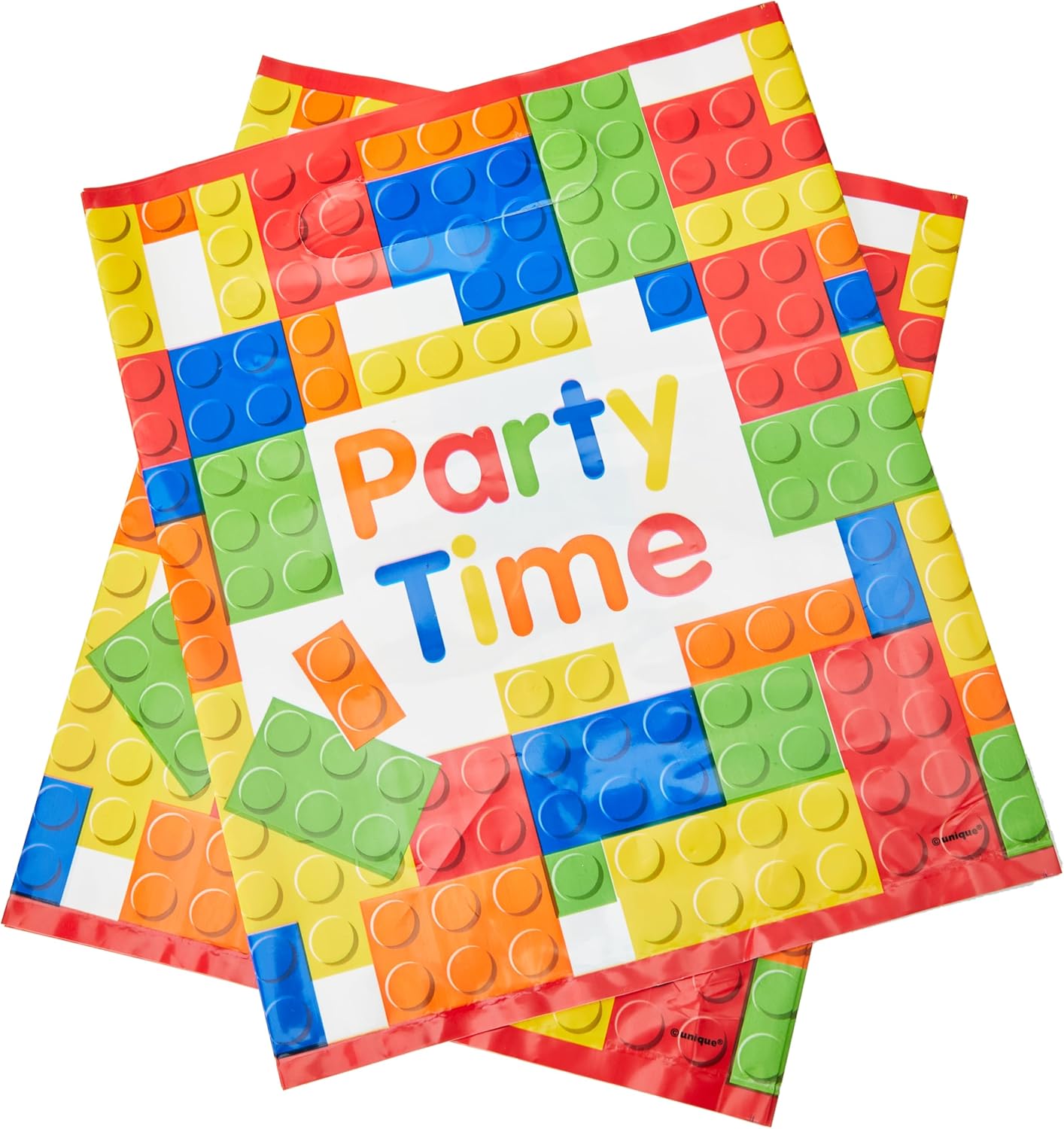 Unique Party Building Blocks Birthday Loot Bags Pack of 8