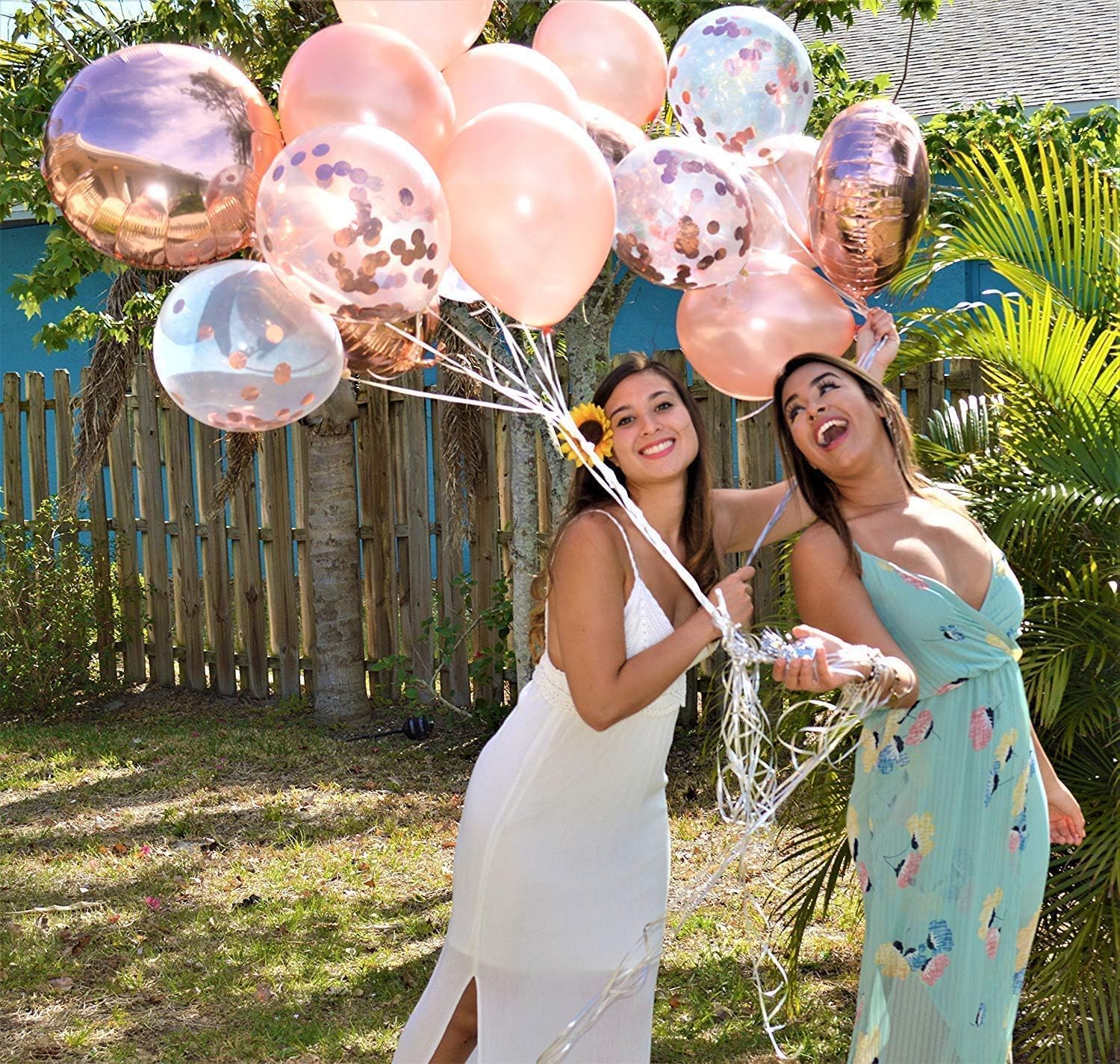 Rose Gold Balloons 14Pcs Party Decorations Wedding