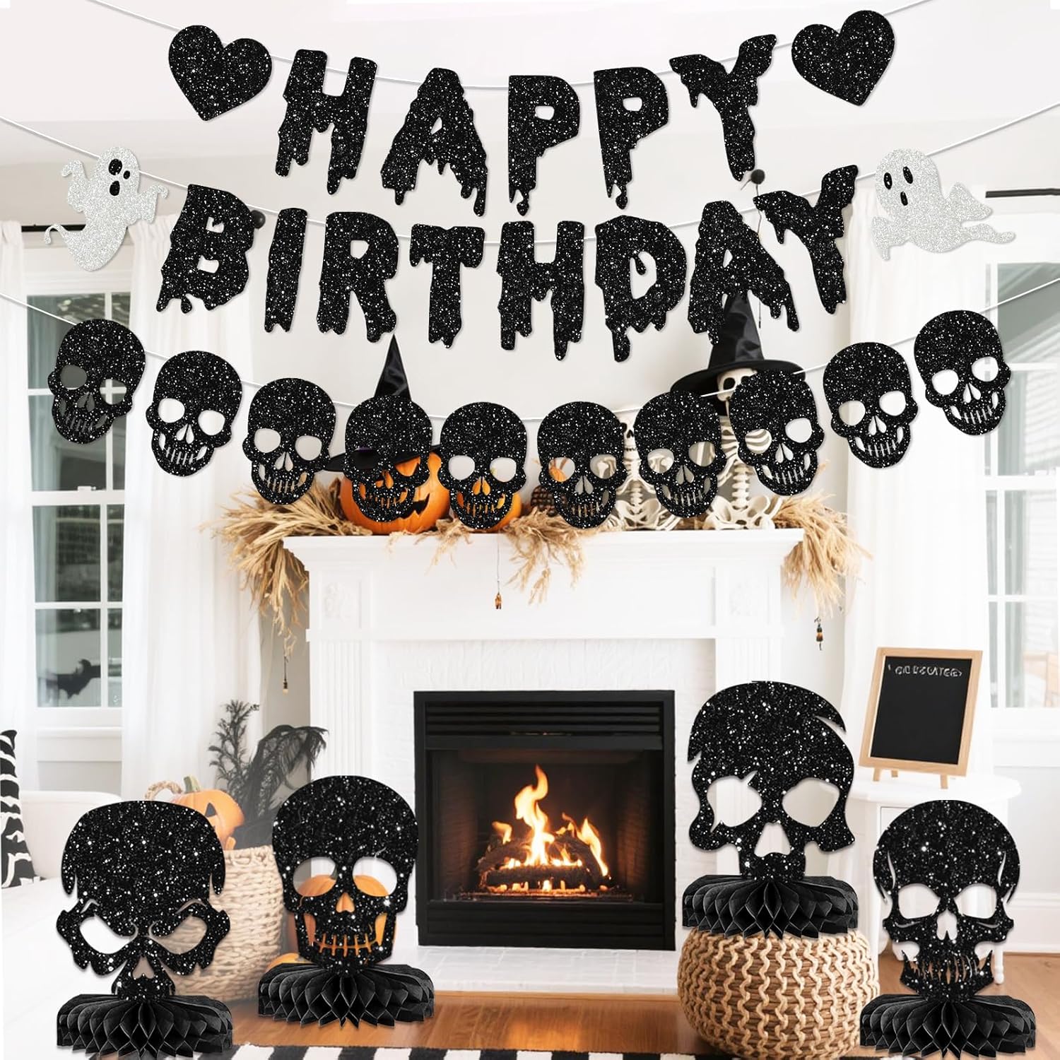 Spooky Birthday Halloween Banner Set