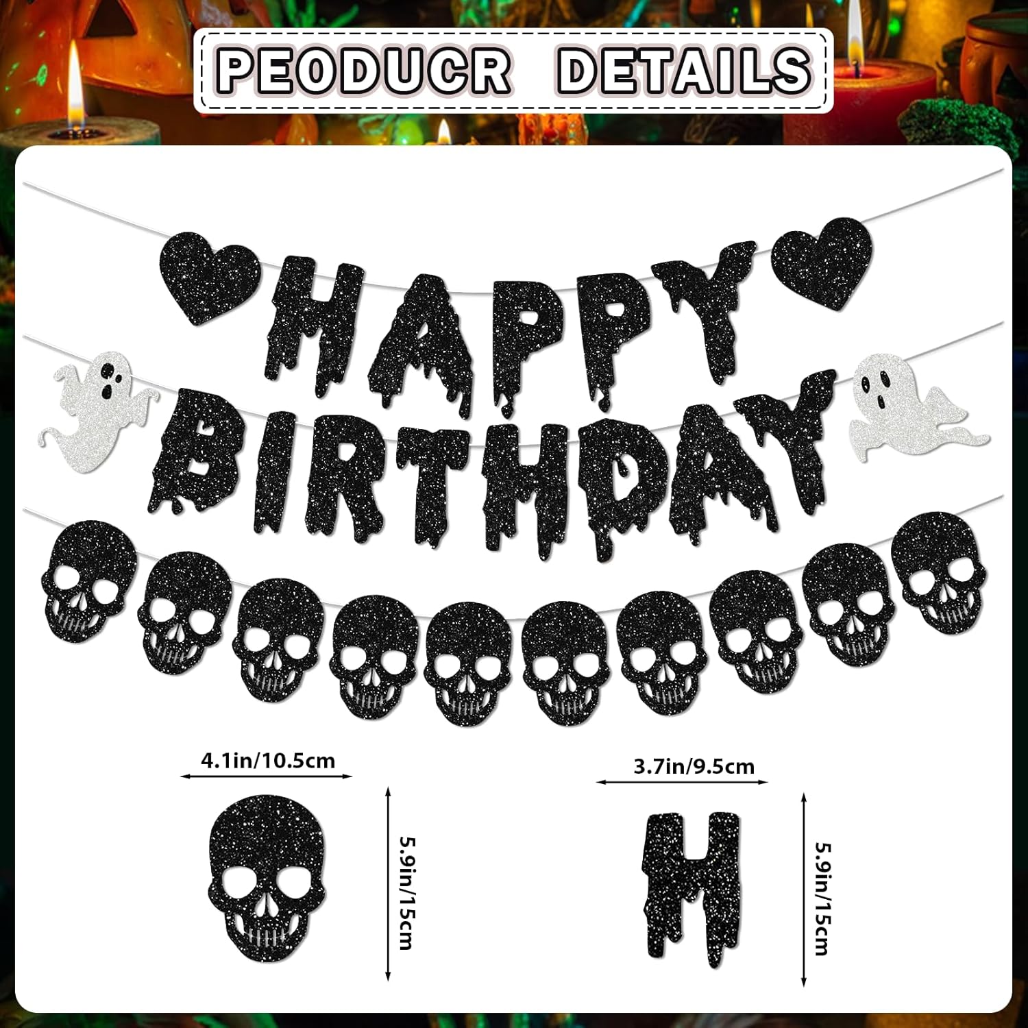 Spooky Birthday Halloween Banner Set