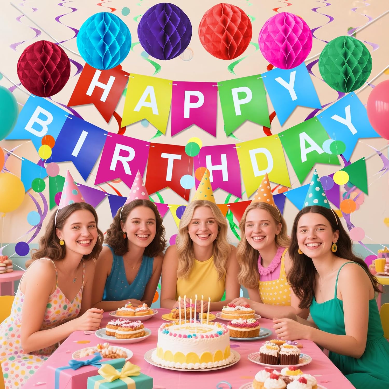KAWKALSH Birthday Decorations Set