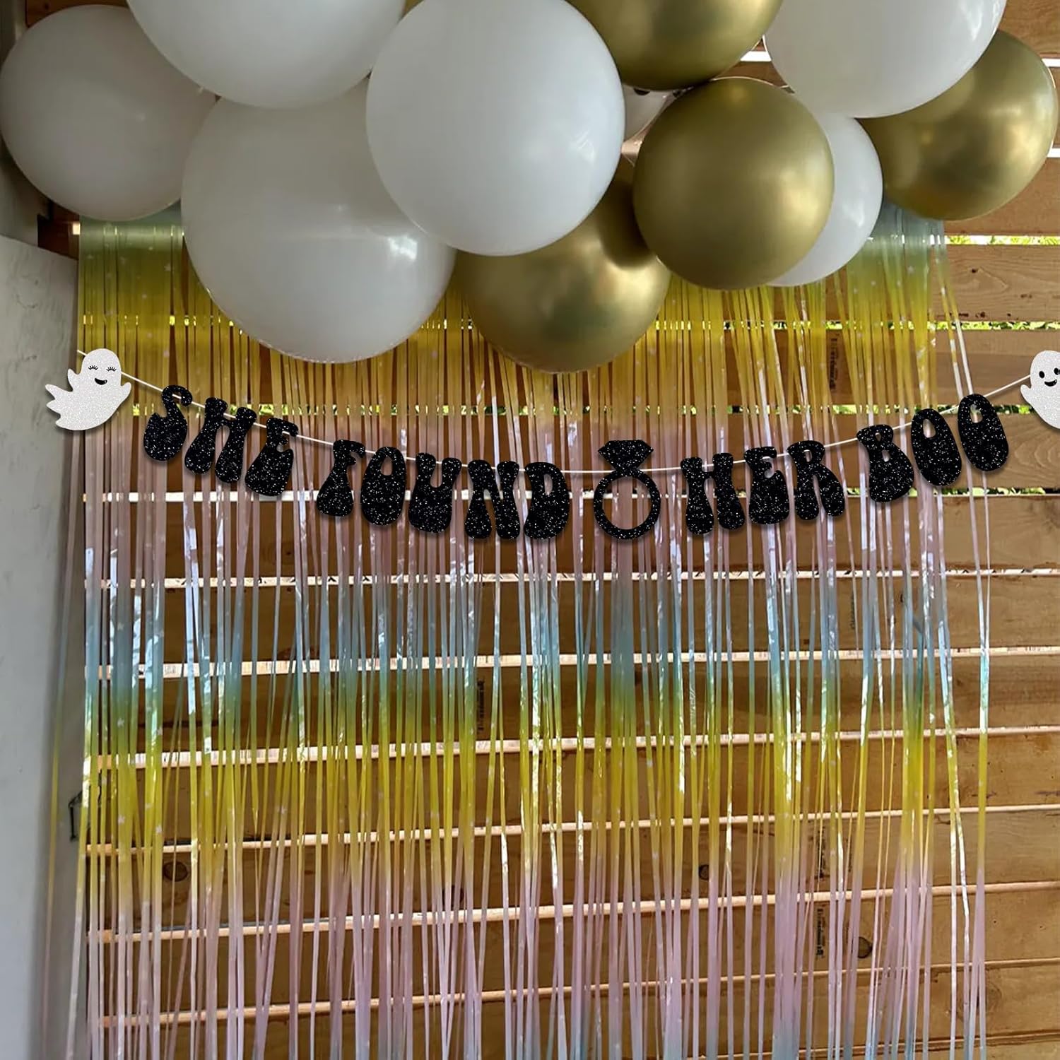 She Found Her Boo Halloween Bridal Shower Banner