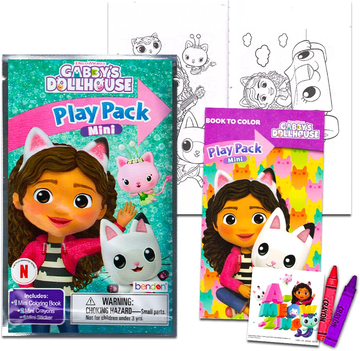Gabbys Dollhouse Mini Party Favors Set for Kids
