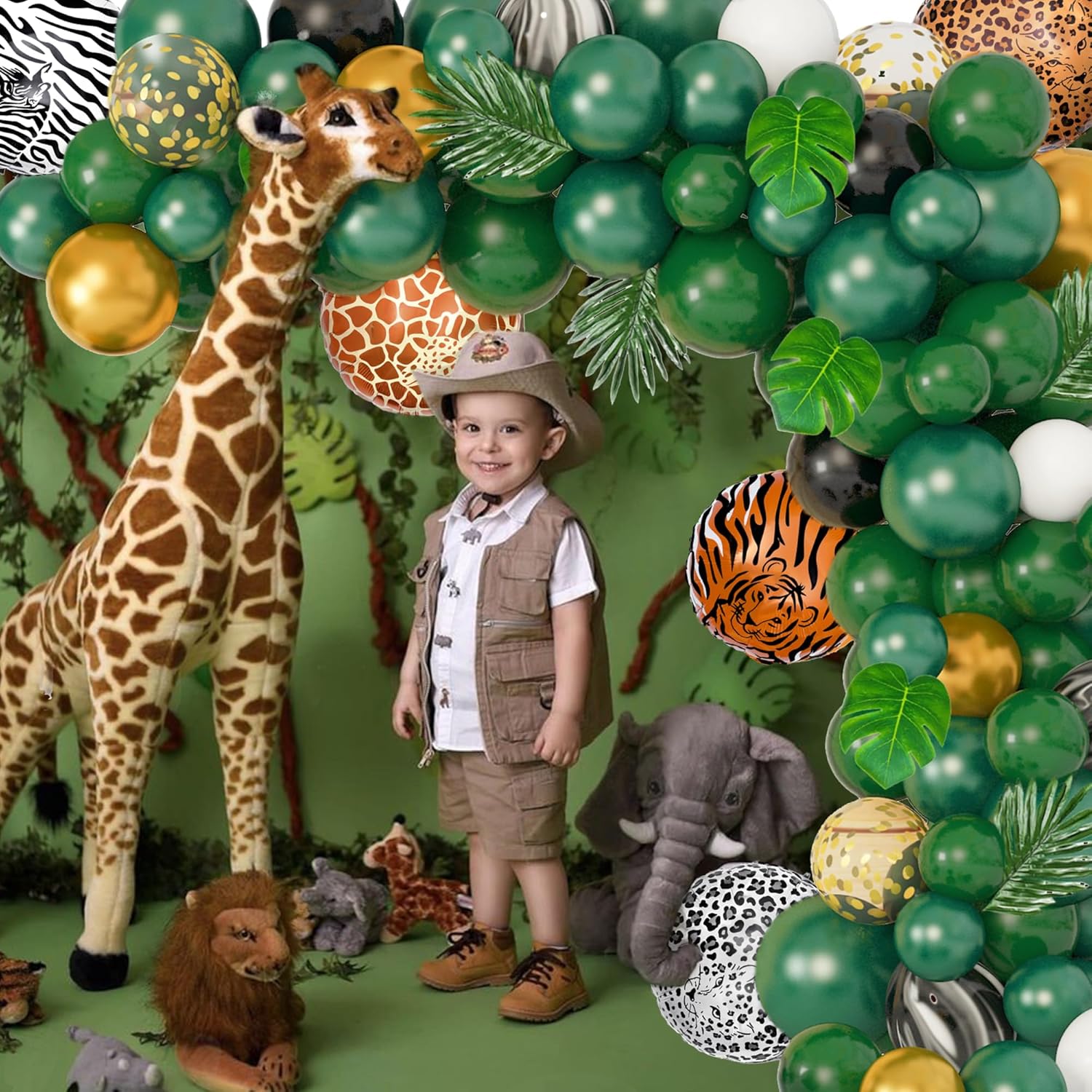 Jungle Safari Balloon Garland Kit 152Pcs