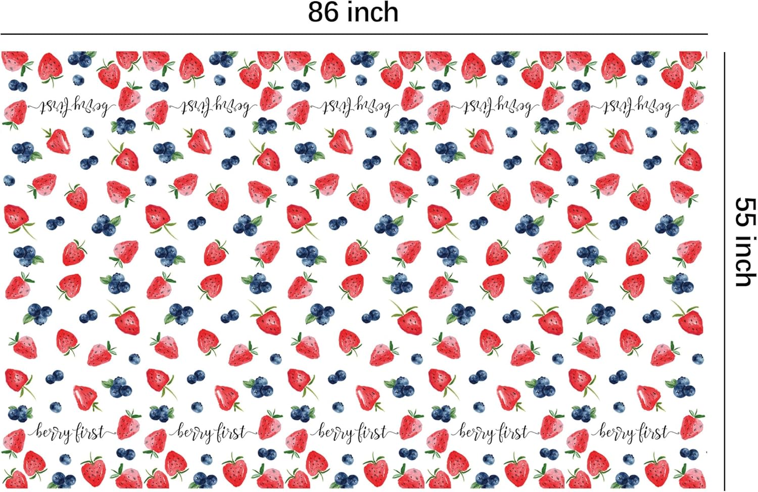 Berry First Birthday Tablecloth Set 3 Pack