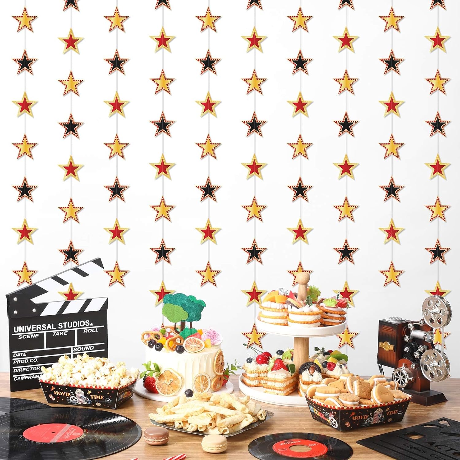TaoBary 6 Pcs Movie Star Garland Banner Decorations