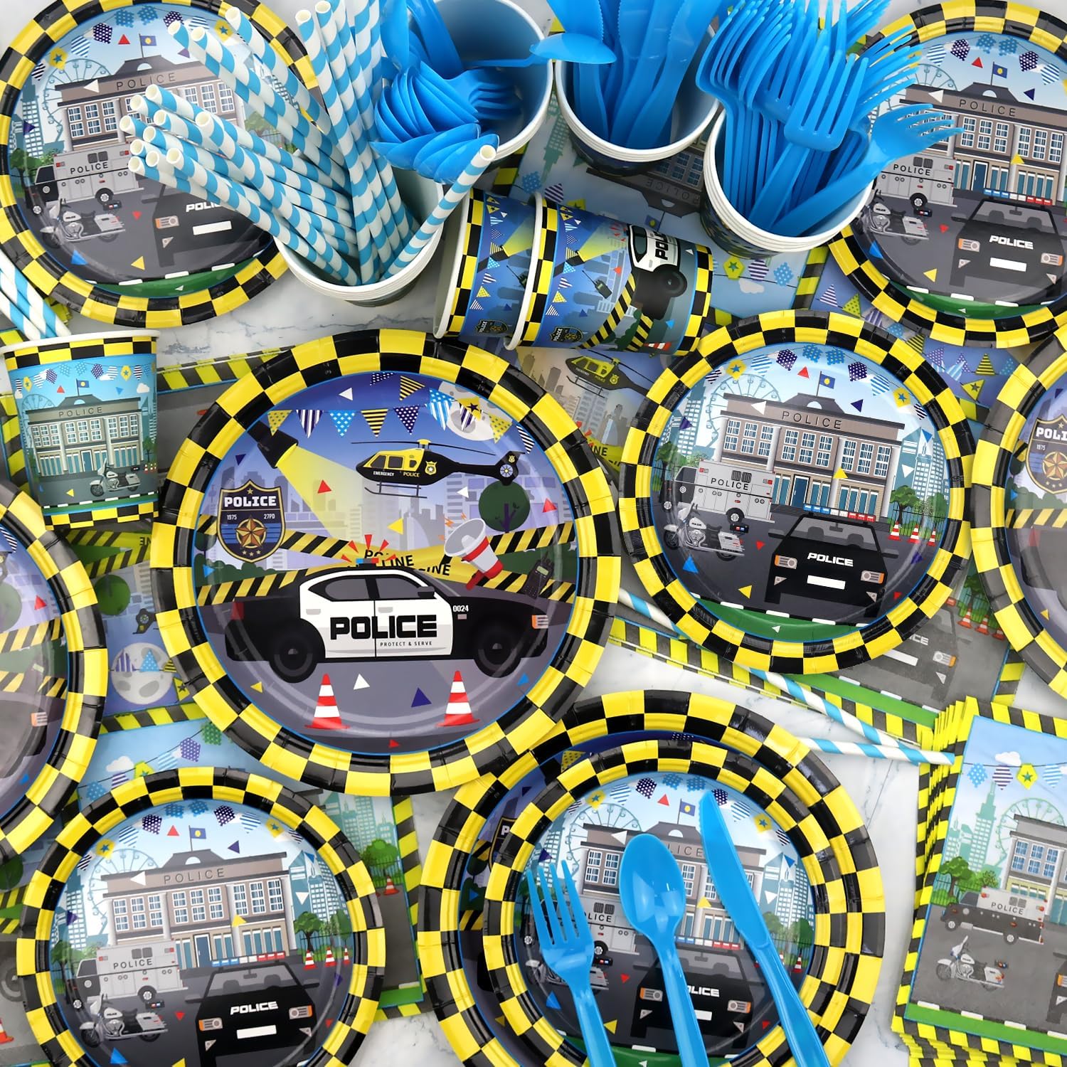 KEFAN Police Birthday Party Decorations Set