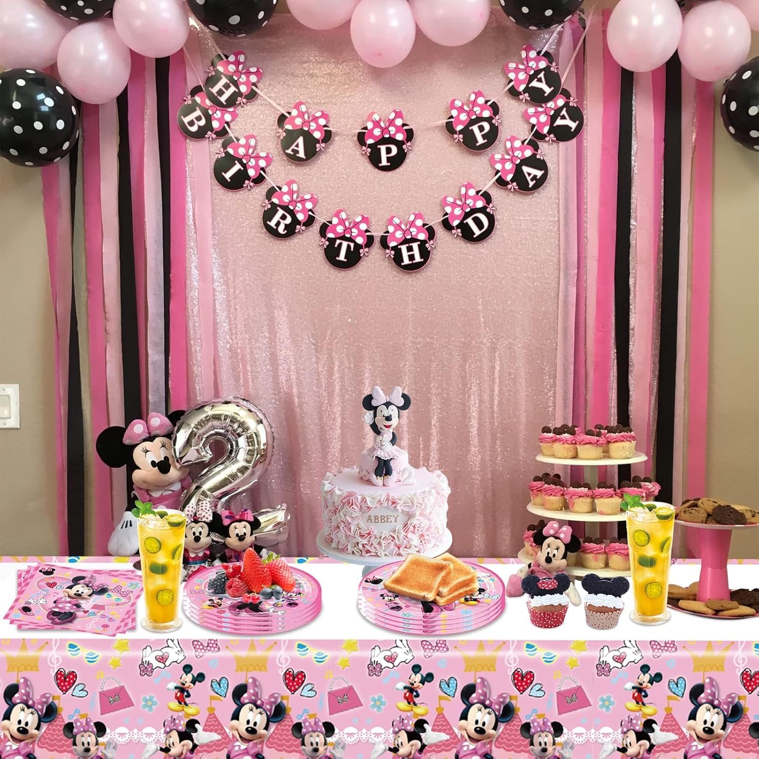 Minnie Mouse Birthday Party Decor Kit
