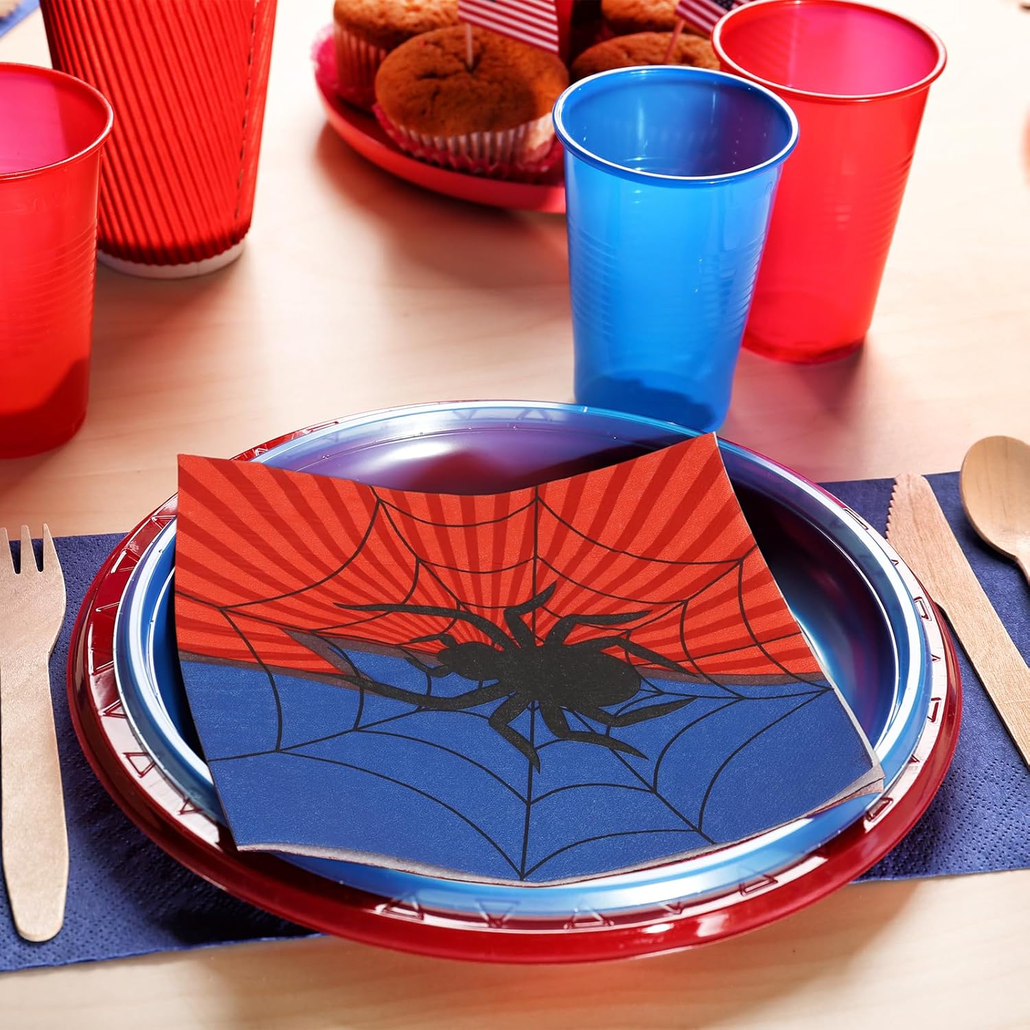 Spider Themed Recycled Paper Napkins