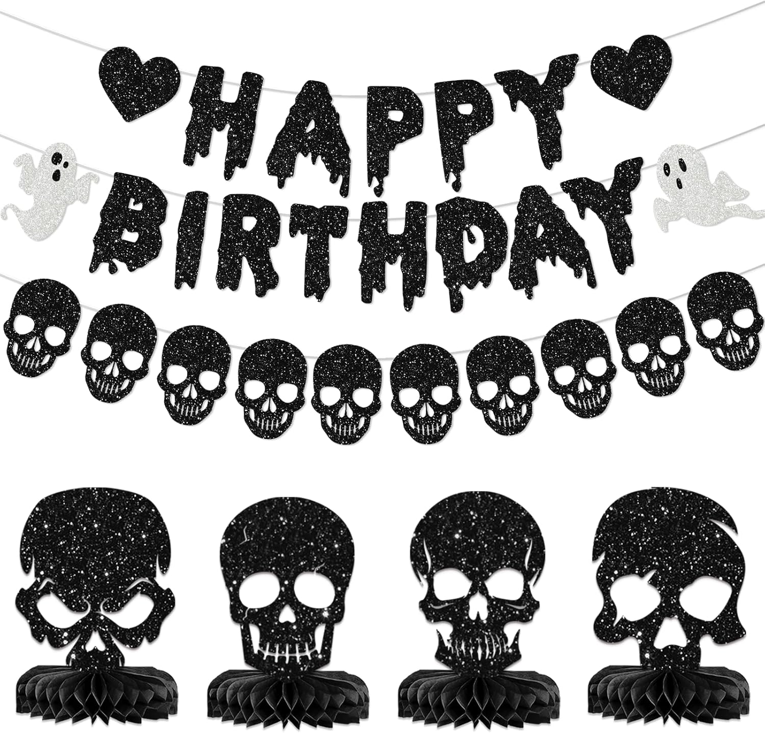 Spooky Birthday Halloween Banner Set