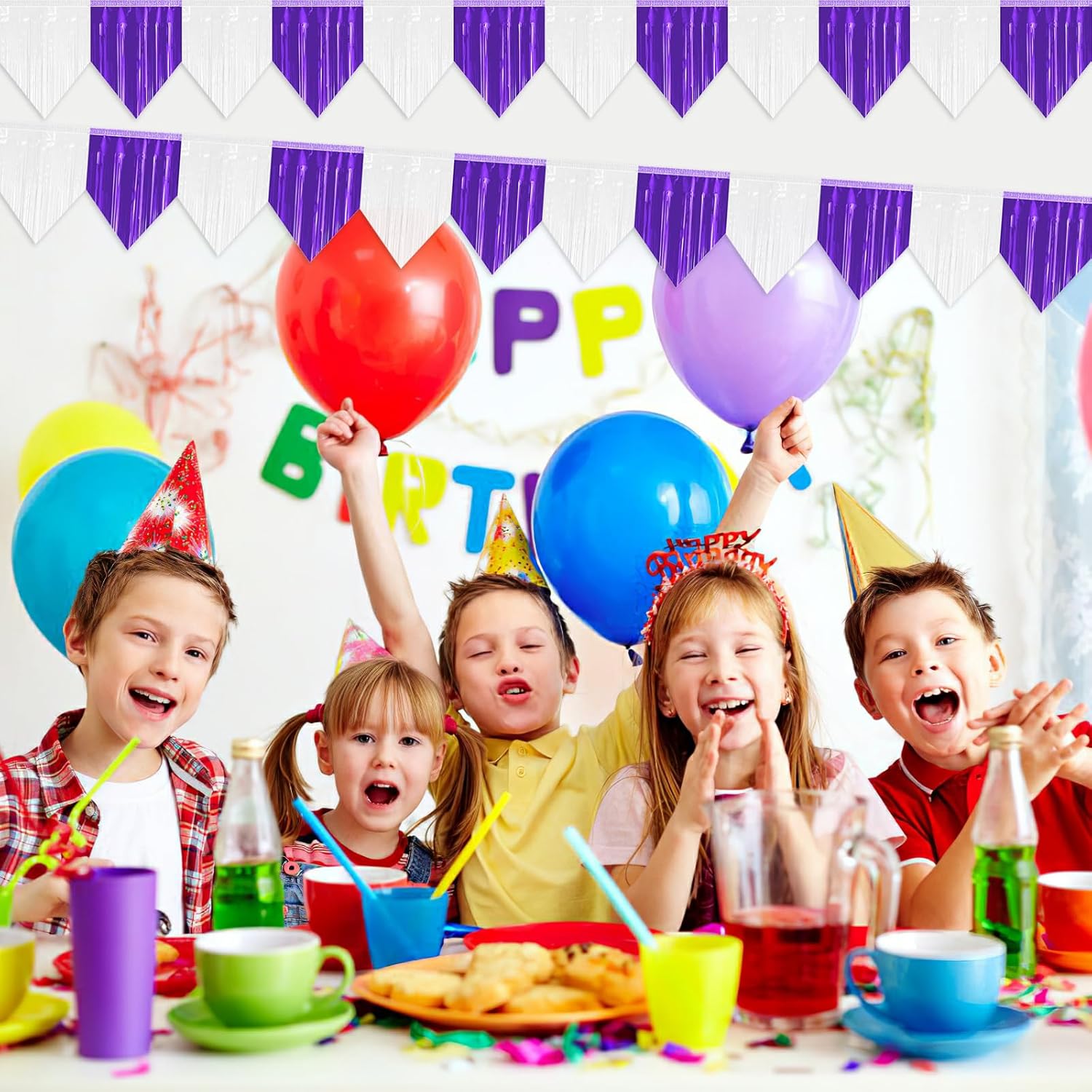 3P Banner Metallic Foil Wall Hanging Tinsel Decor