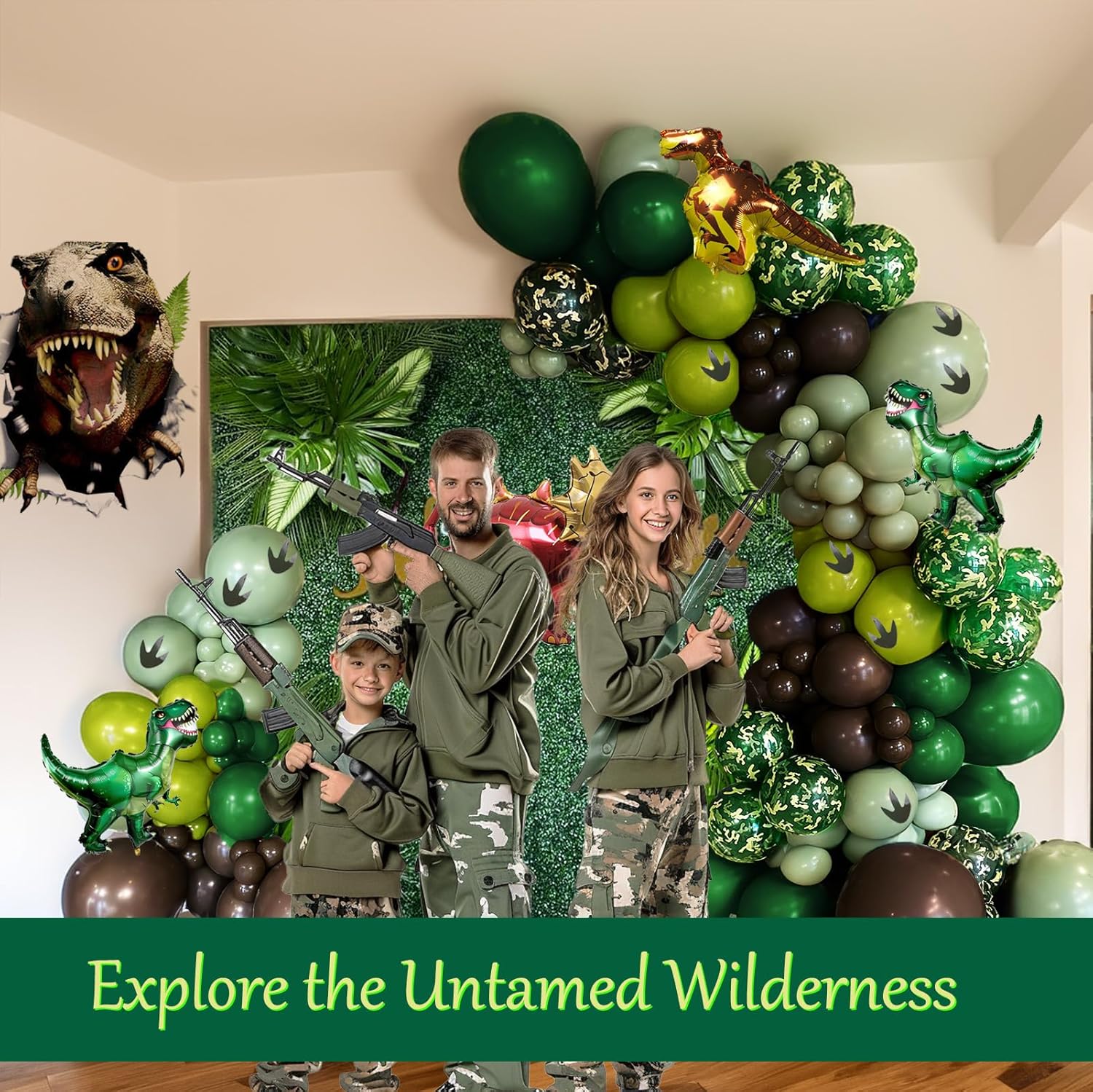 Dinosaur Balloon Arch Garland Kit 117 Pcs