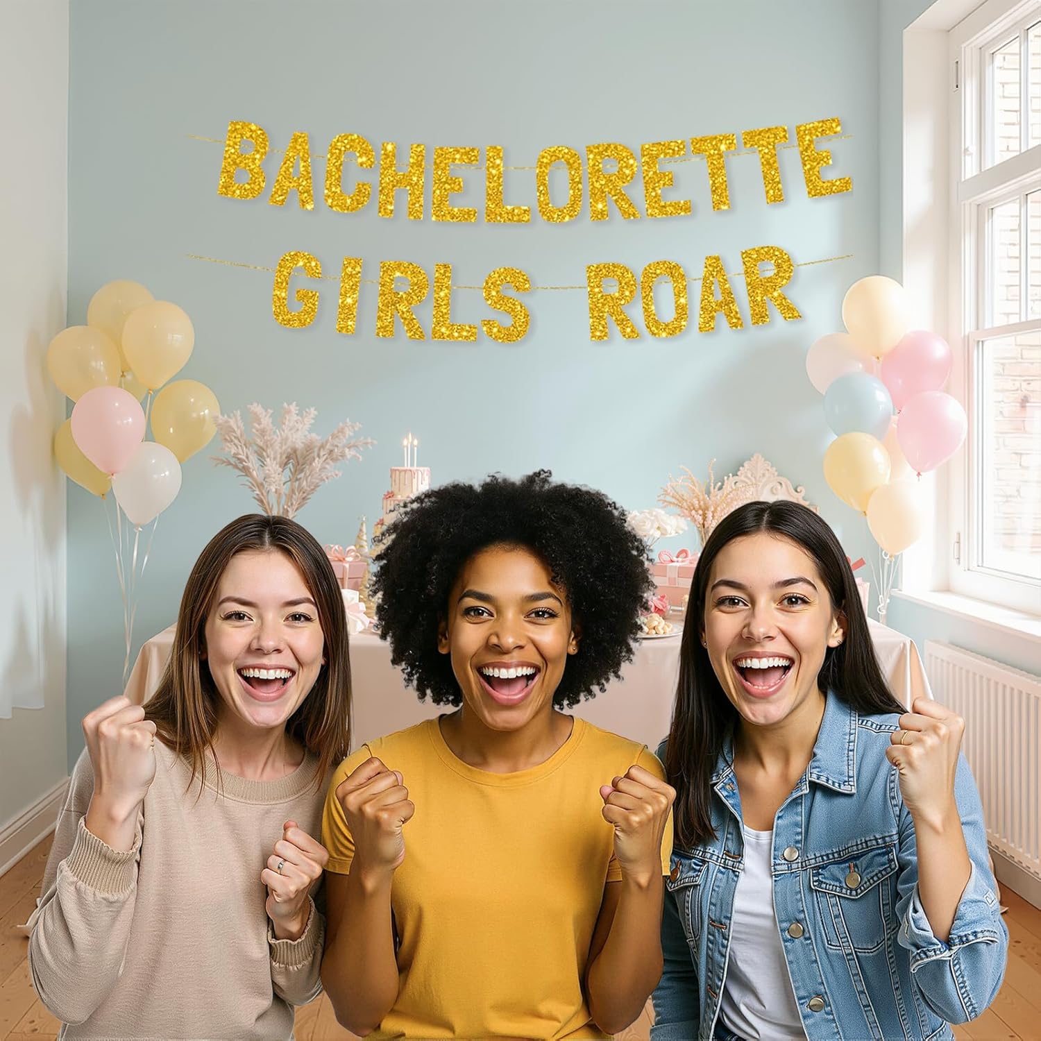 Meowoo Fun Bachelorette Roar Decor Banner