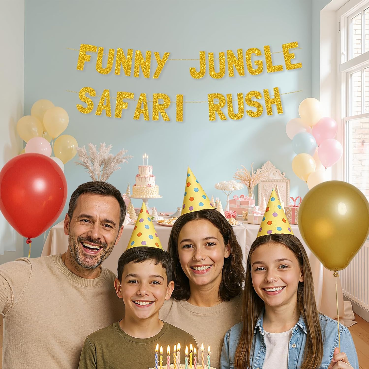 Meowoo Thrillin Jungle Safari Decor Banner