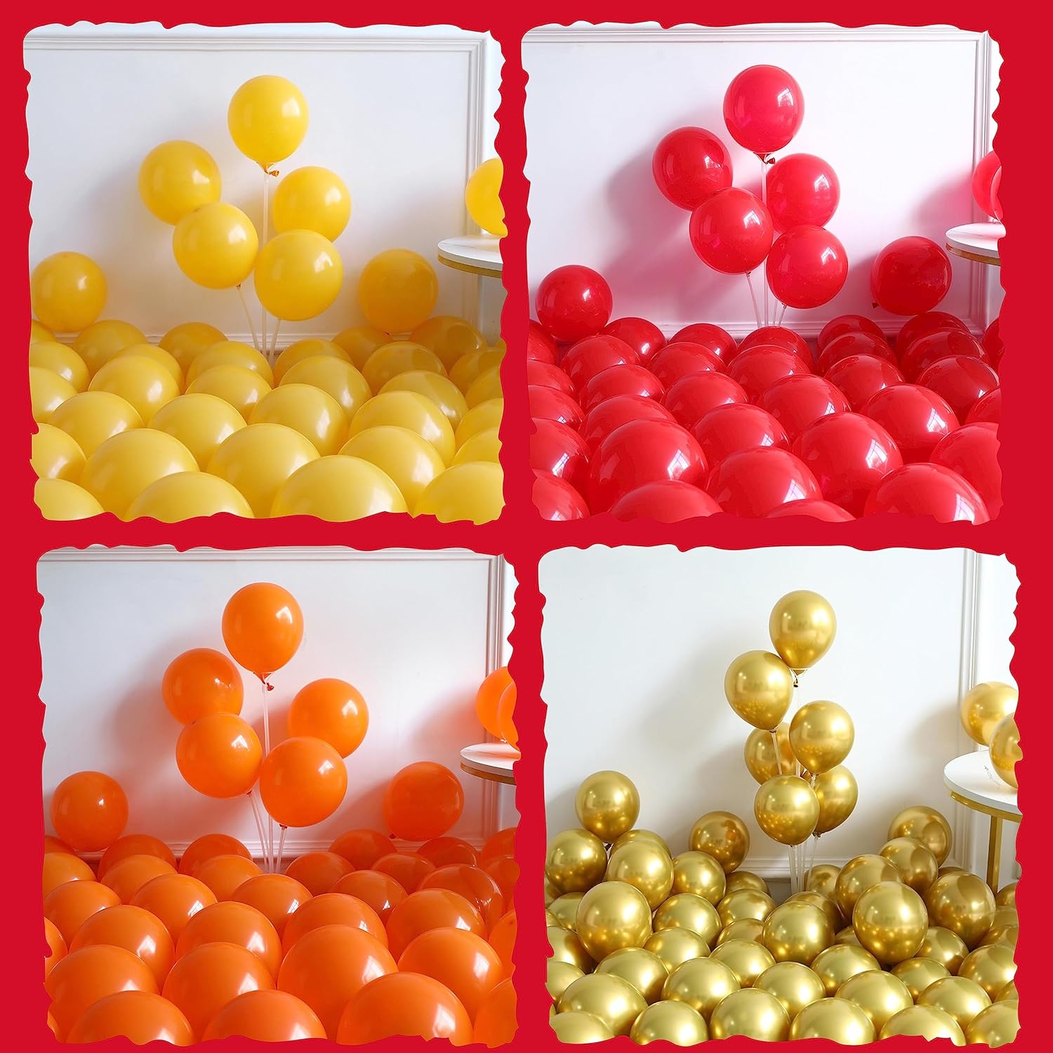 Fire Balloon Garland Arch Kit 144pcs Fire Themed Decor