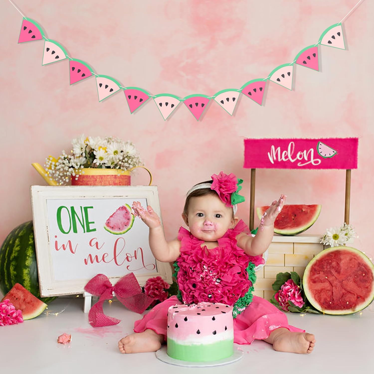 Watermelon Party Garland - Summer Decor Banner