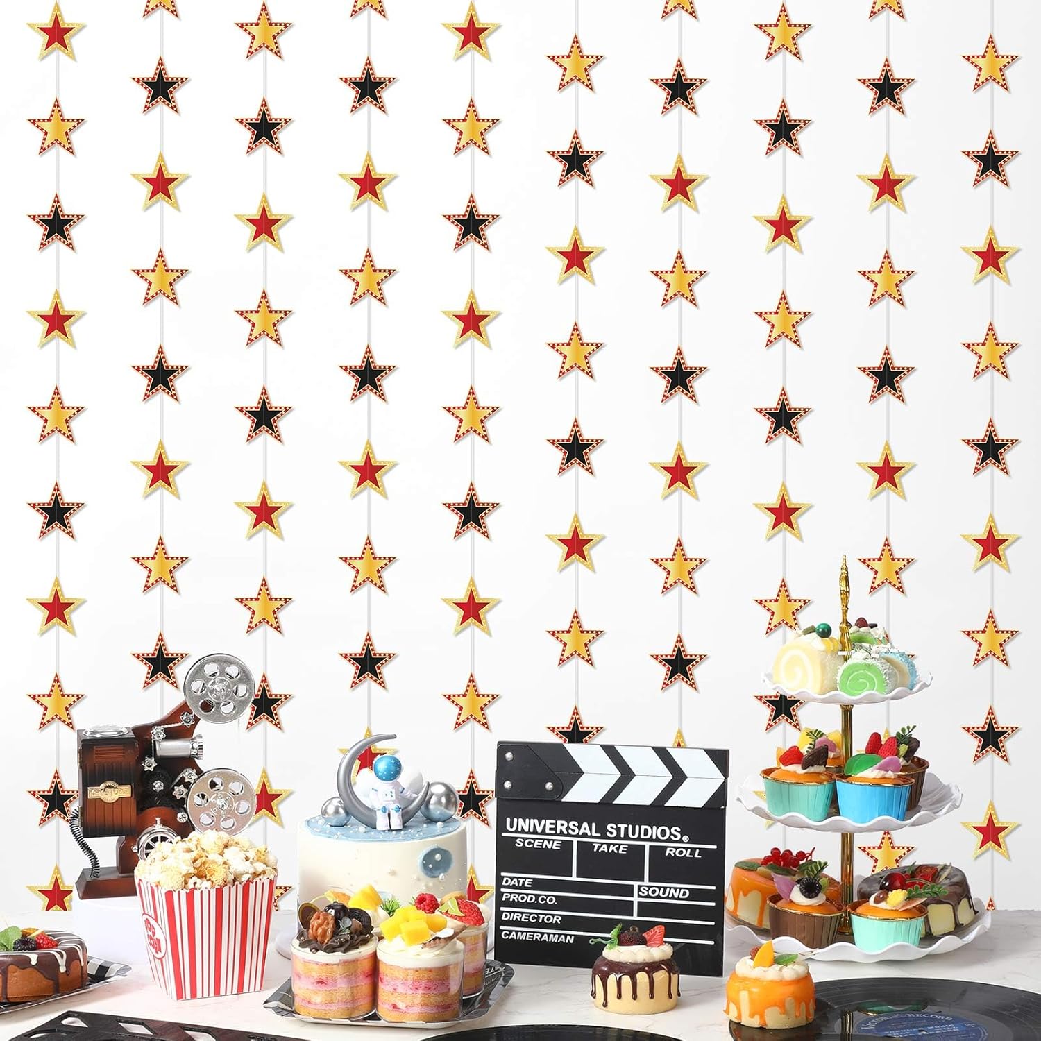 TaoBary 6 Pcs Movie Star Garland Banner Decorations