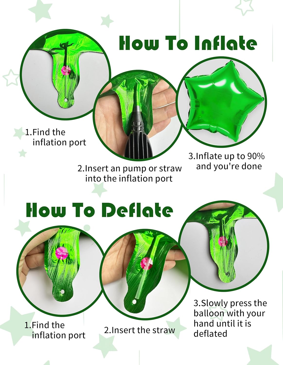 40 Inch Green Pixel Number 9 Balloon Set 7Pcs