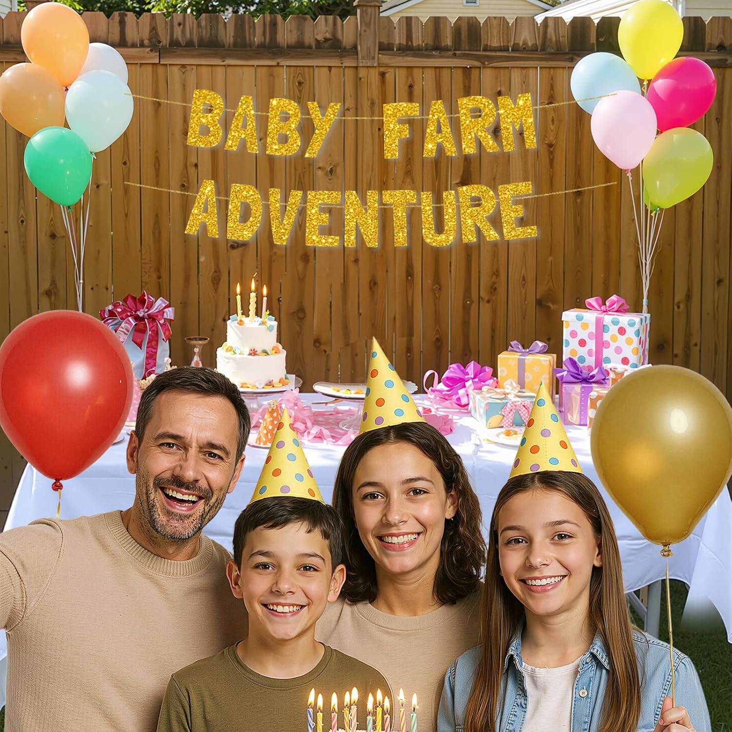 Meowoo Thrillin Baby Farm Adventure Decor Banner